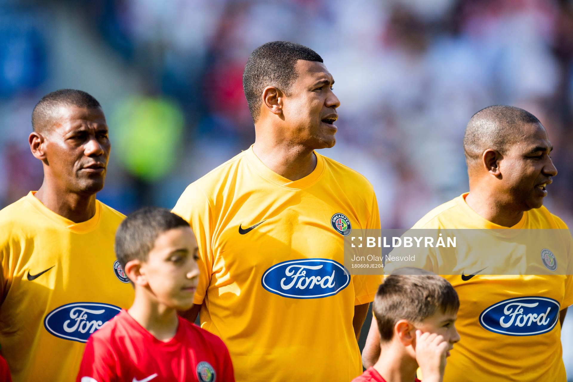 Aldair, Junior Baiano and Cesar Sampaio of Brazil