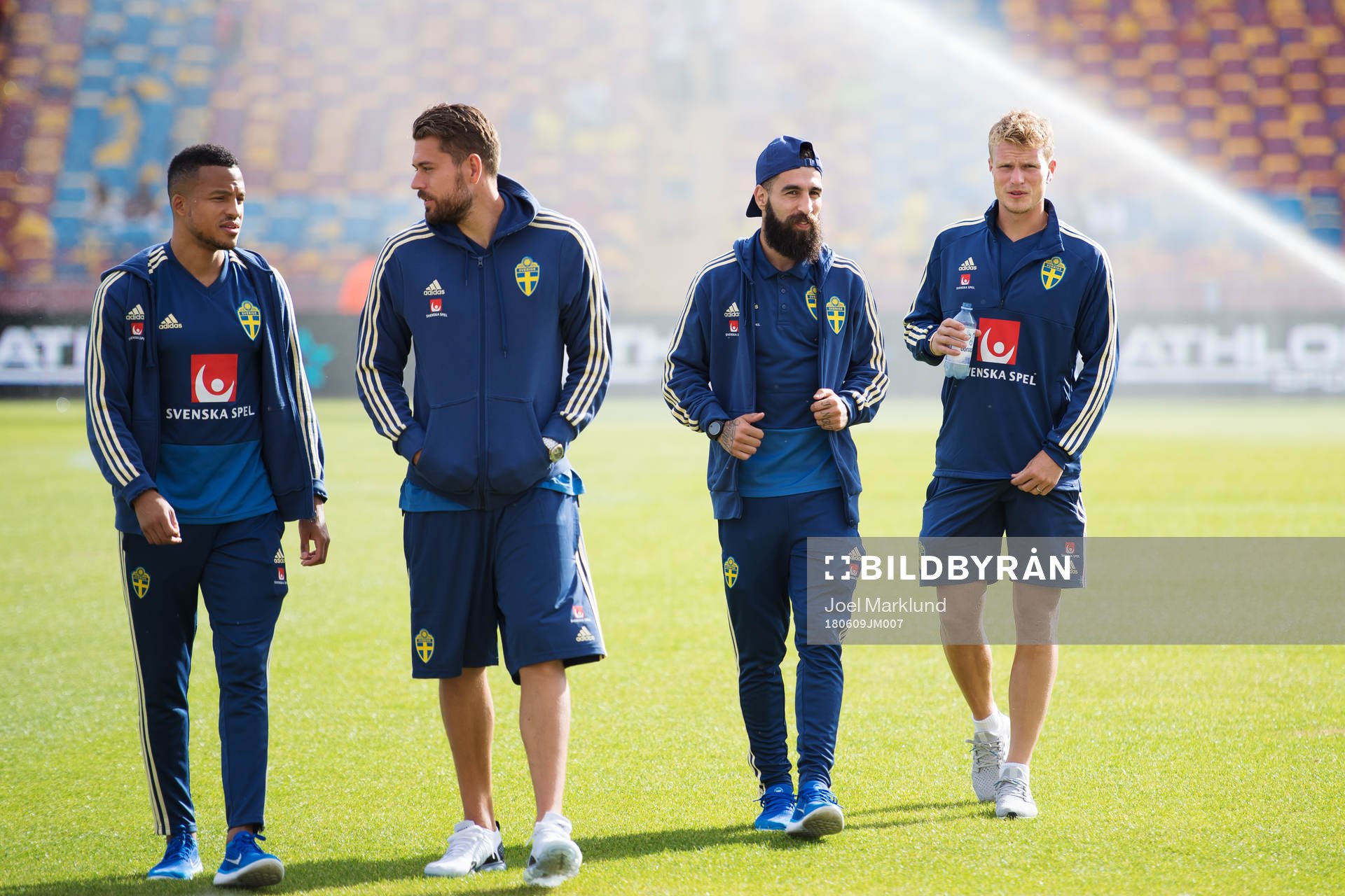 Martin Olsson, Kristoffer Nordfeldt, Jimmy Durmaz and Oscar