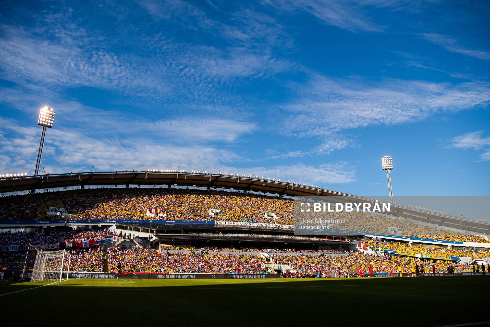 General view of Ullevi stadium with audience