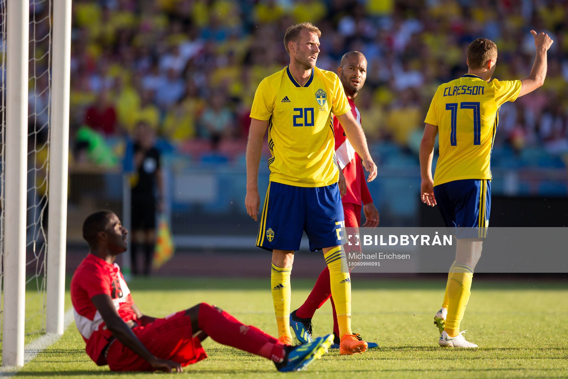 Ola Toivonen of Sweden looks dejected