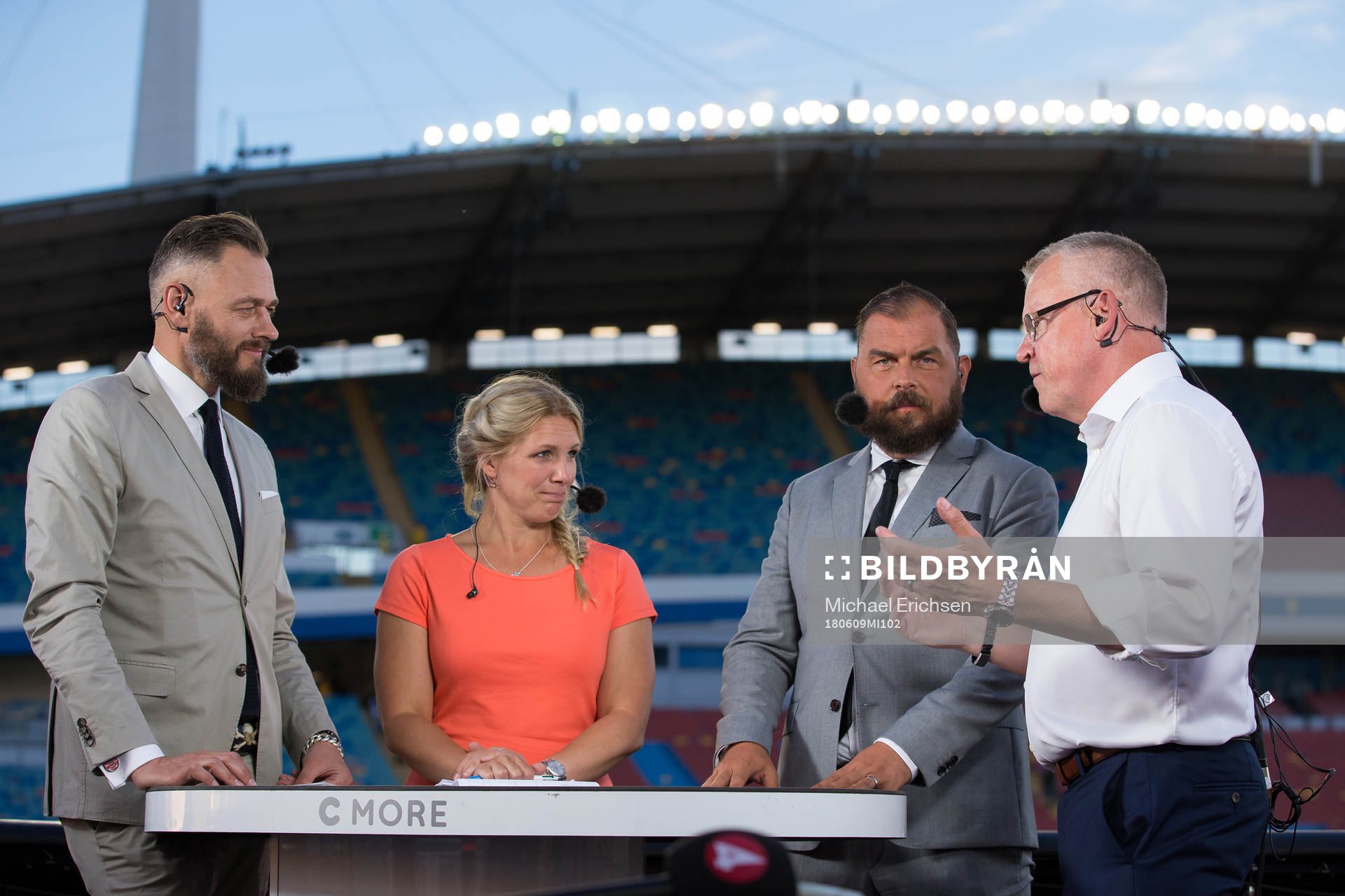Cmores expert Olof Lundh, Anna Brolin, expert Alexander