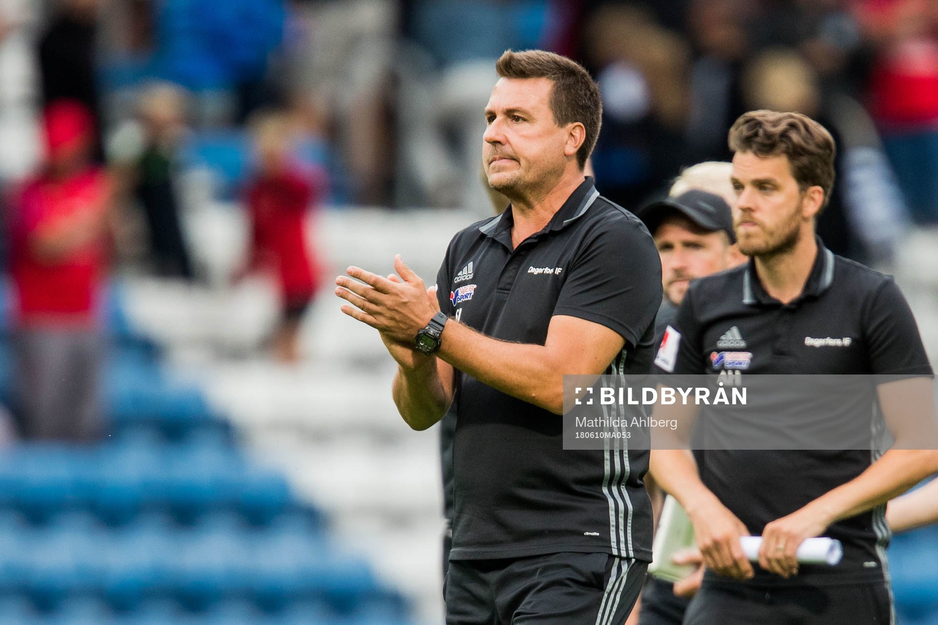 Degerfors tränare Stefan Jacobsson deppar