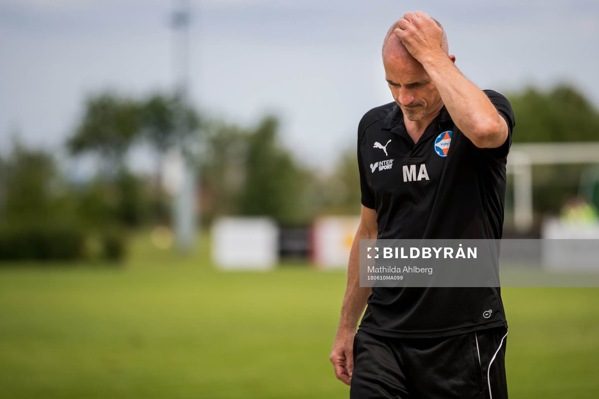 Vejbys tränare Magnus Arvidsson deppar