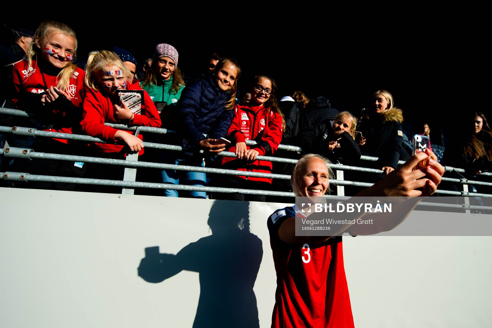 Maria Thorisdottir of Norway celebrates