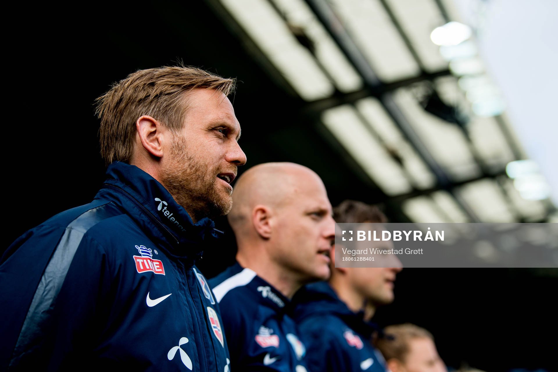 Martin Sjögren, head coach of Norway, Anders Jacobson,