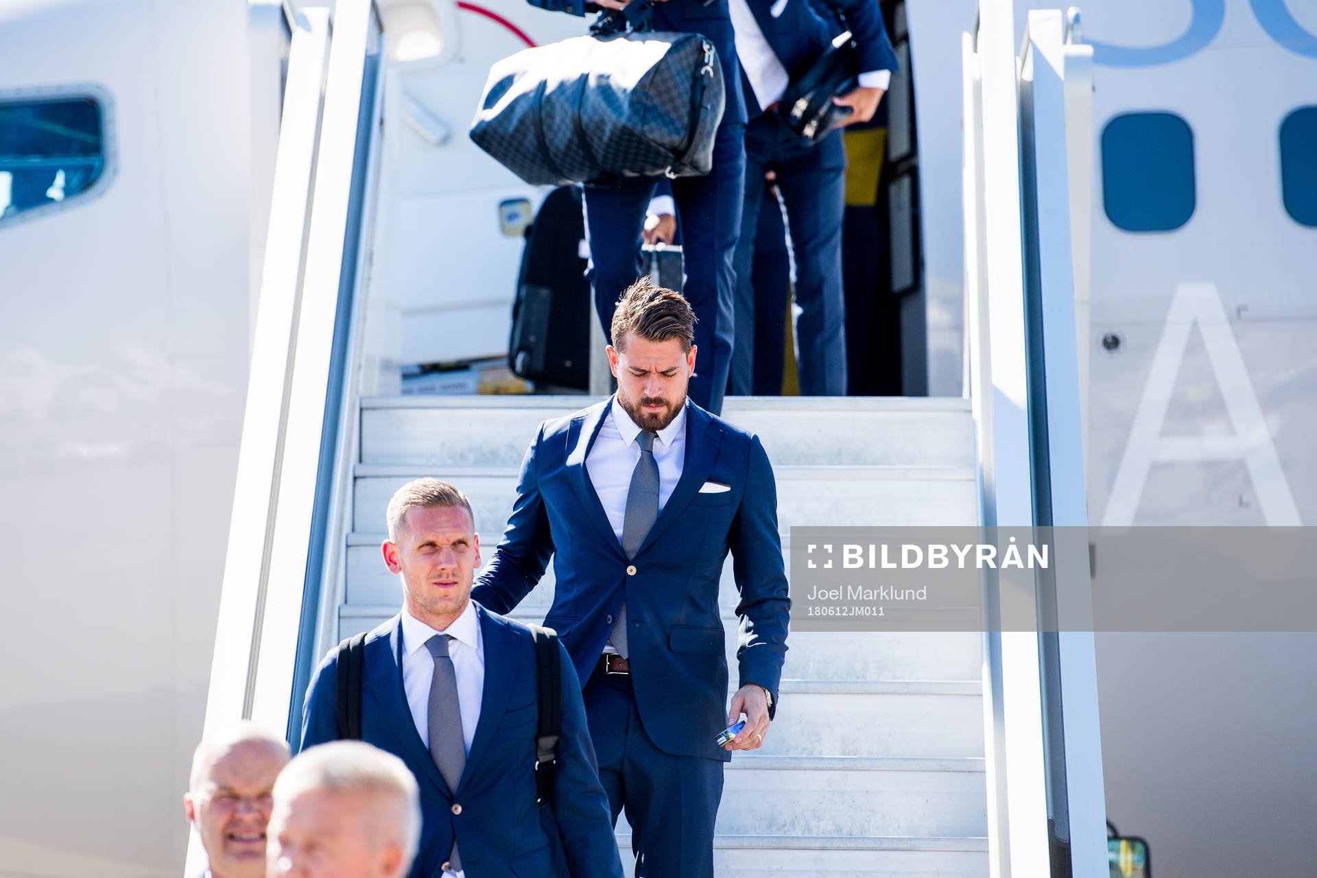 Goalkeeper Robin Olsen and goalkeeper Kristoffer Nordfeldt
