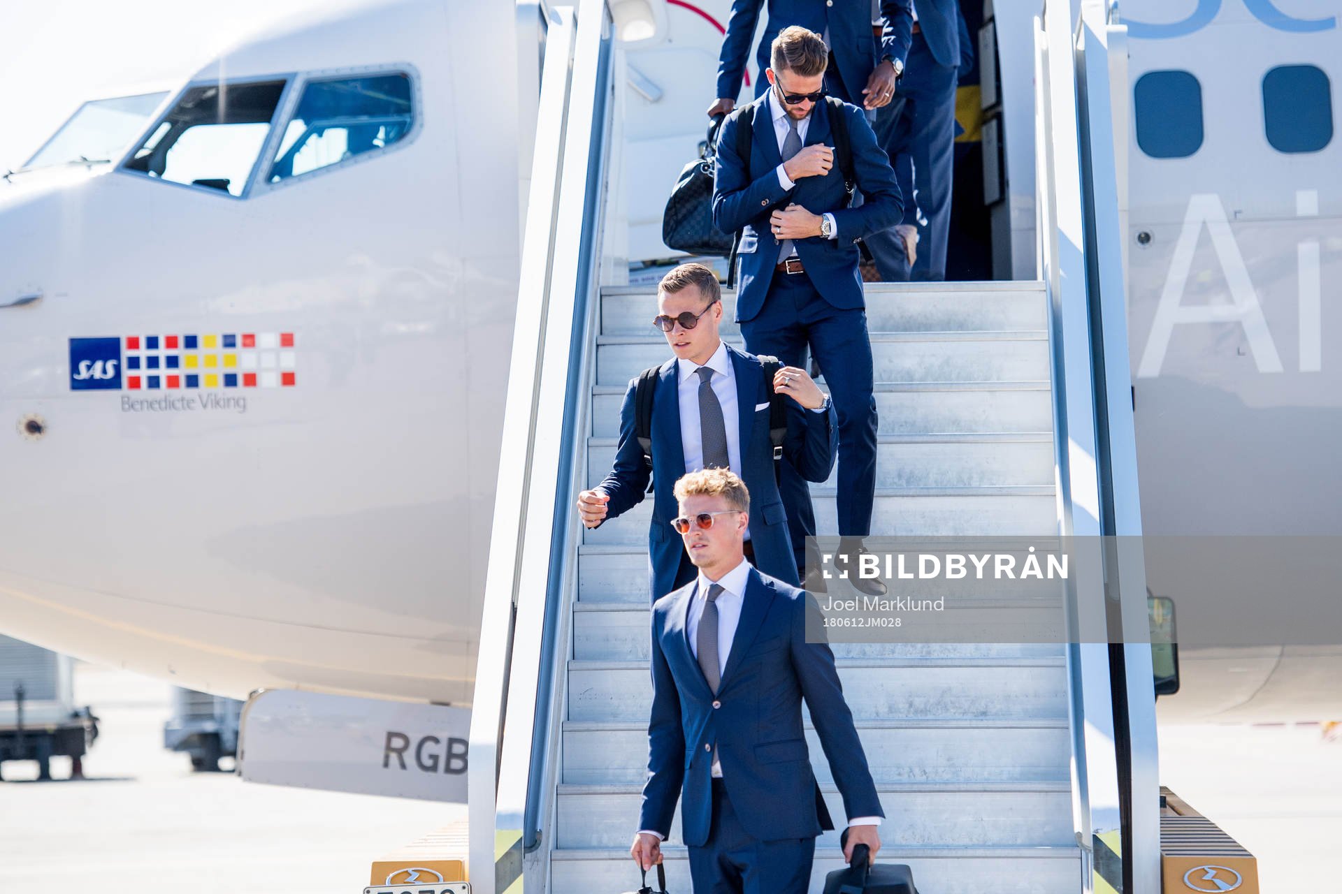 Oscar Hiljemark, Viktor Claesson and Marcus Rohdén of