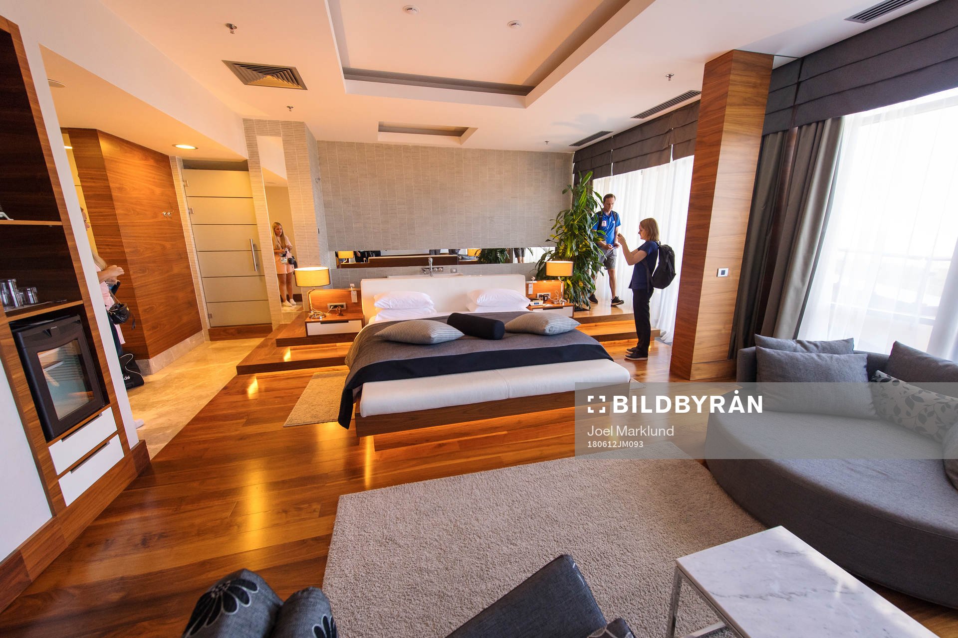 View inside a suit at Kempinski Hotel