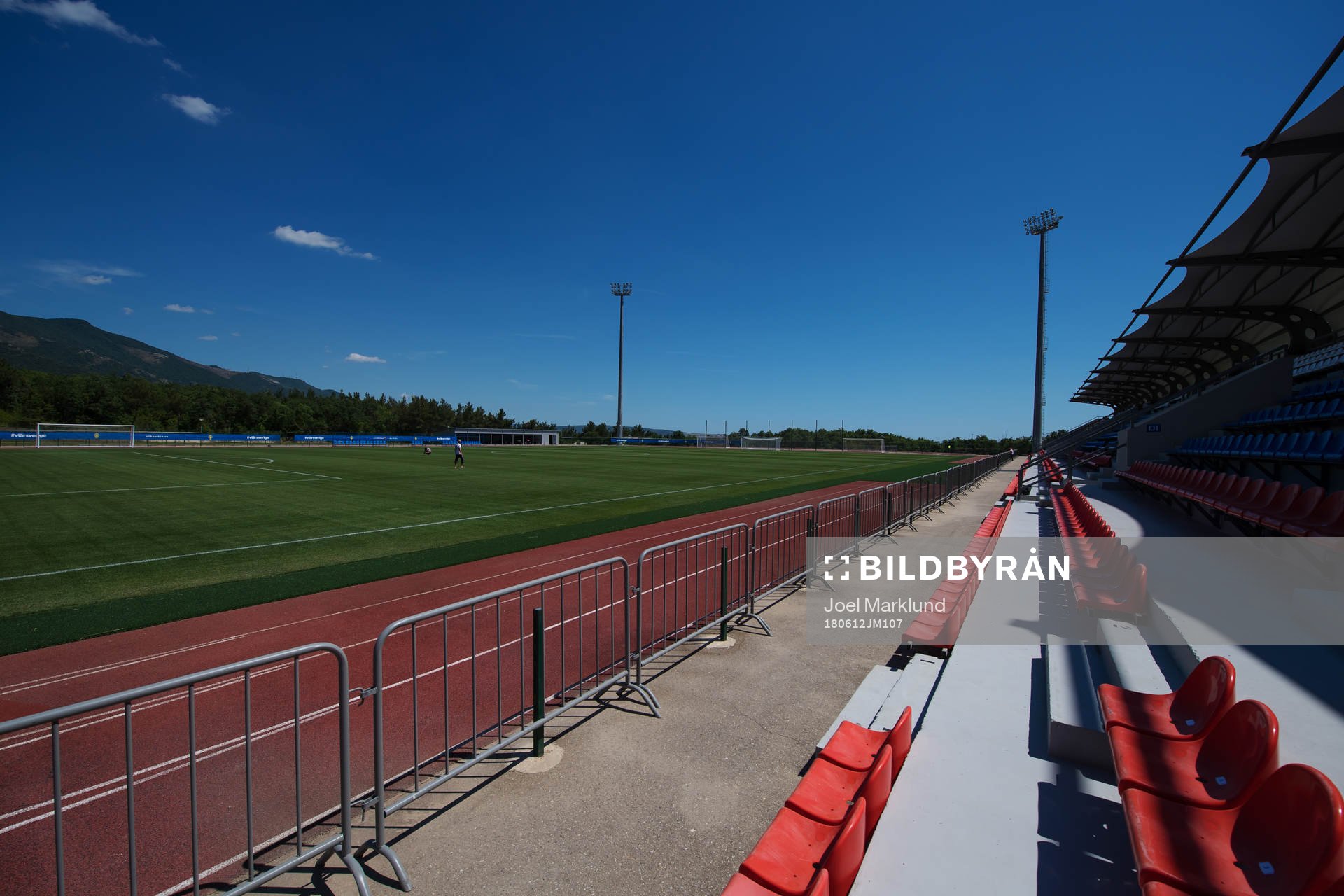 General view of the football field at Spartak Stadium