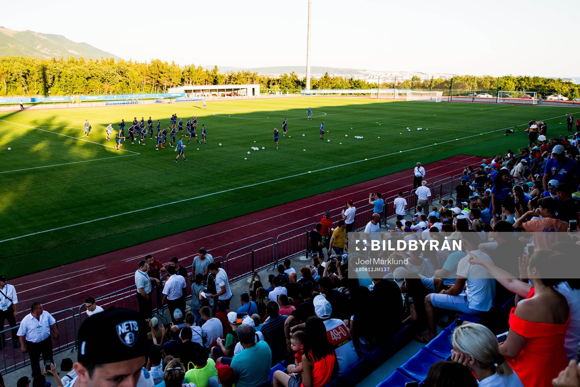 General view of the Swedish national football team