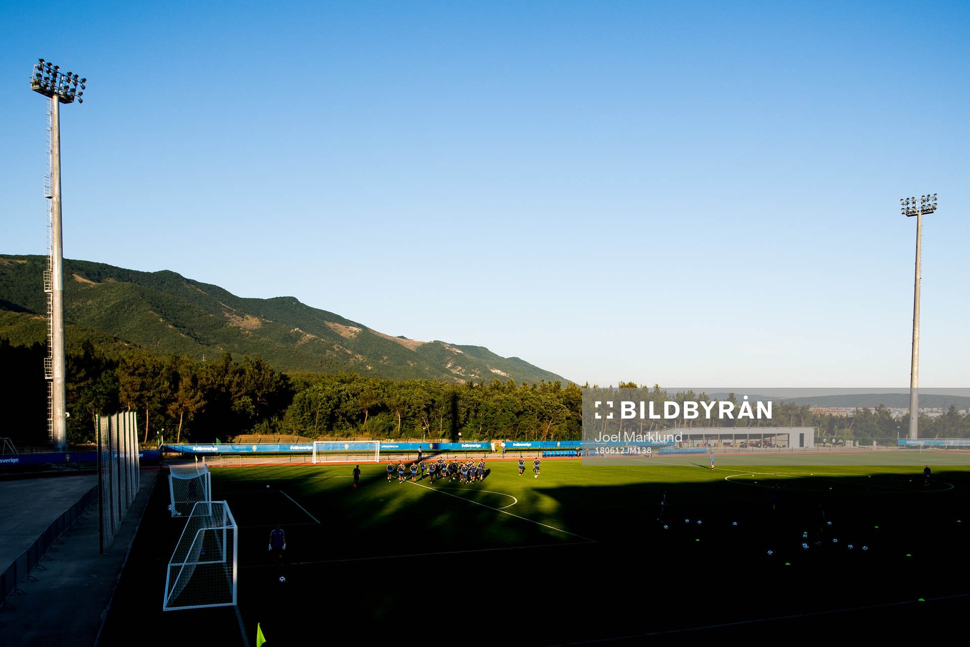 General view of the Swedish national football team