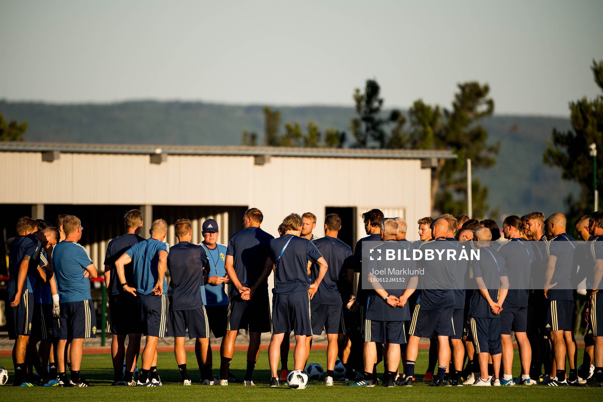 Head coach Janne Andersson and the Swedish national
