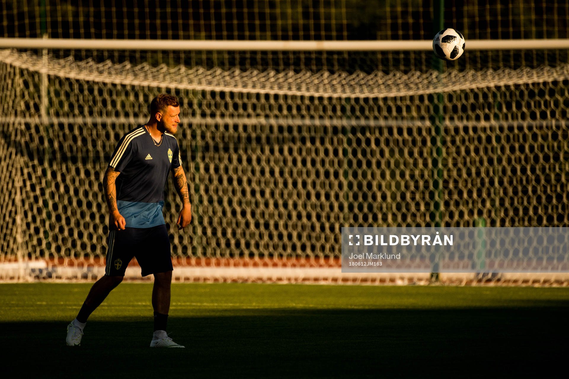 John Guidetti of the Swedish national football team