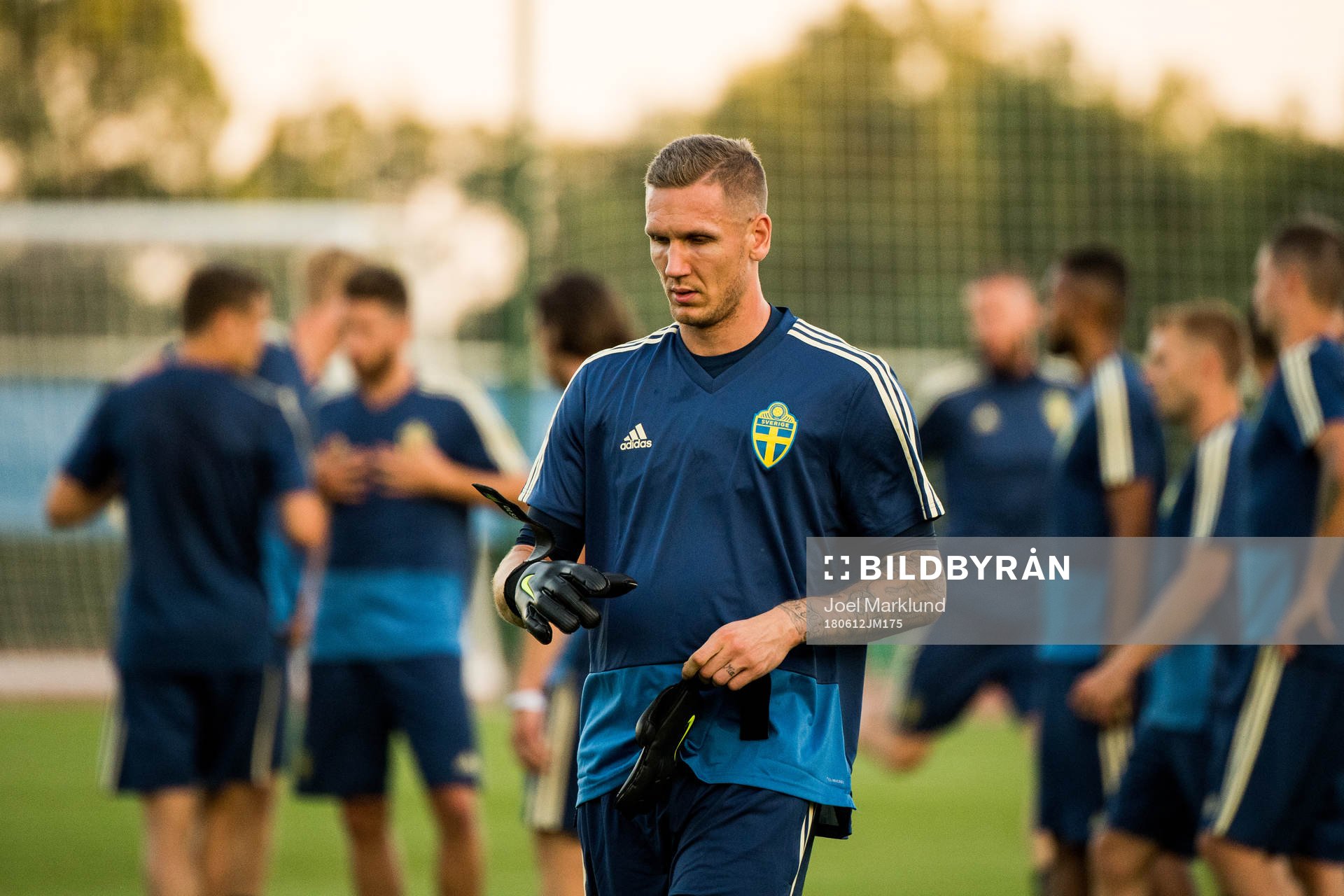 Goalkeeper Robin Olsen of the Swedish national football team
