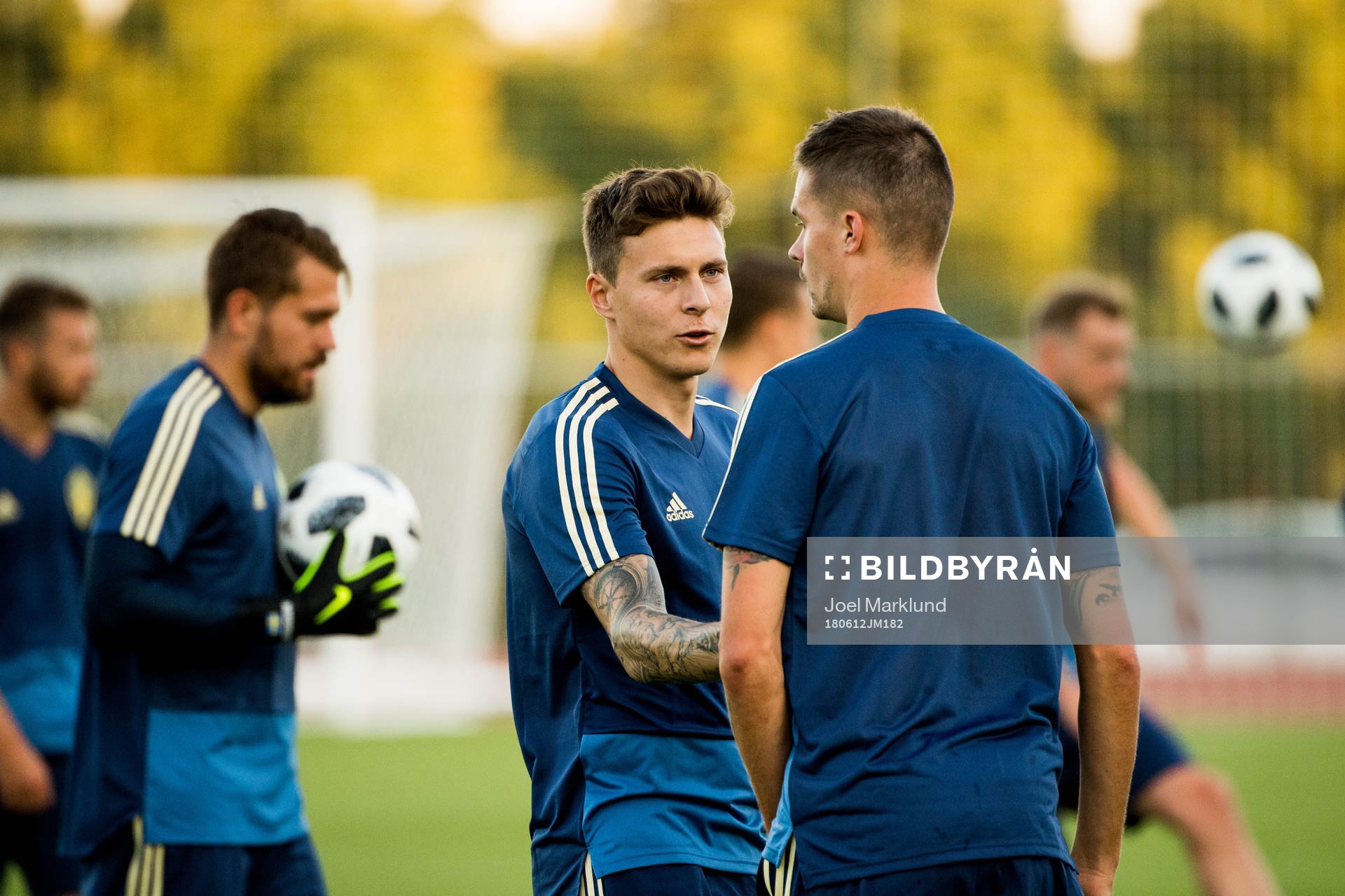 Victor Nilsson Lindelöf and Mikael Lustig of the Swedish