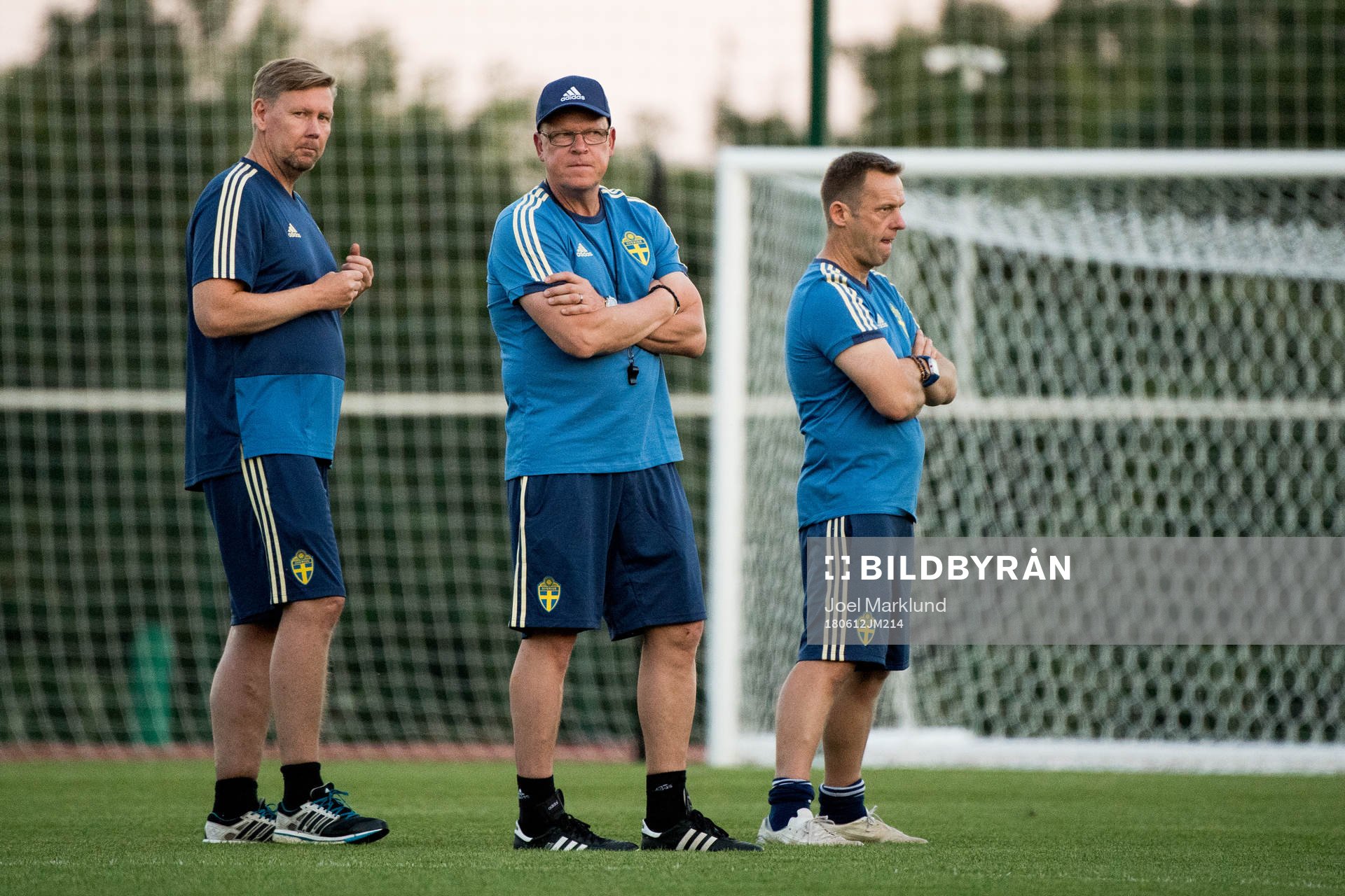 Assistant coach Peter Wettergren, head coach Janne