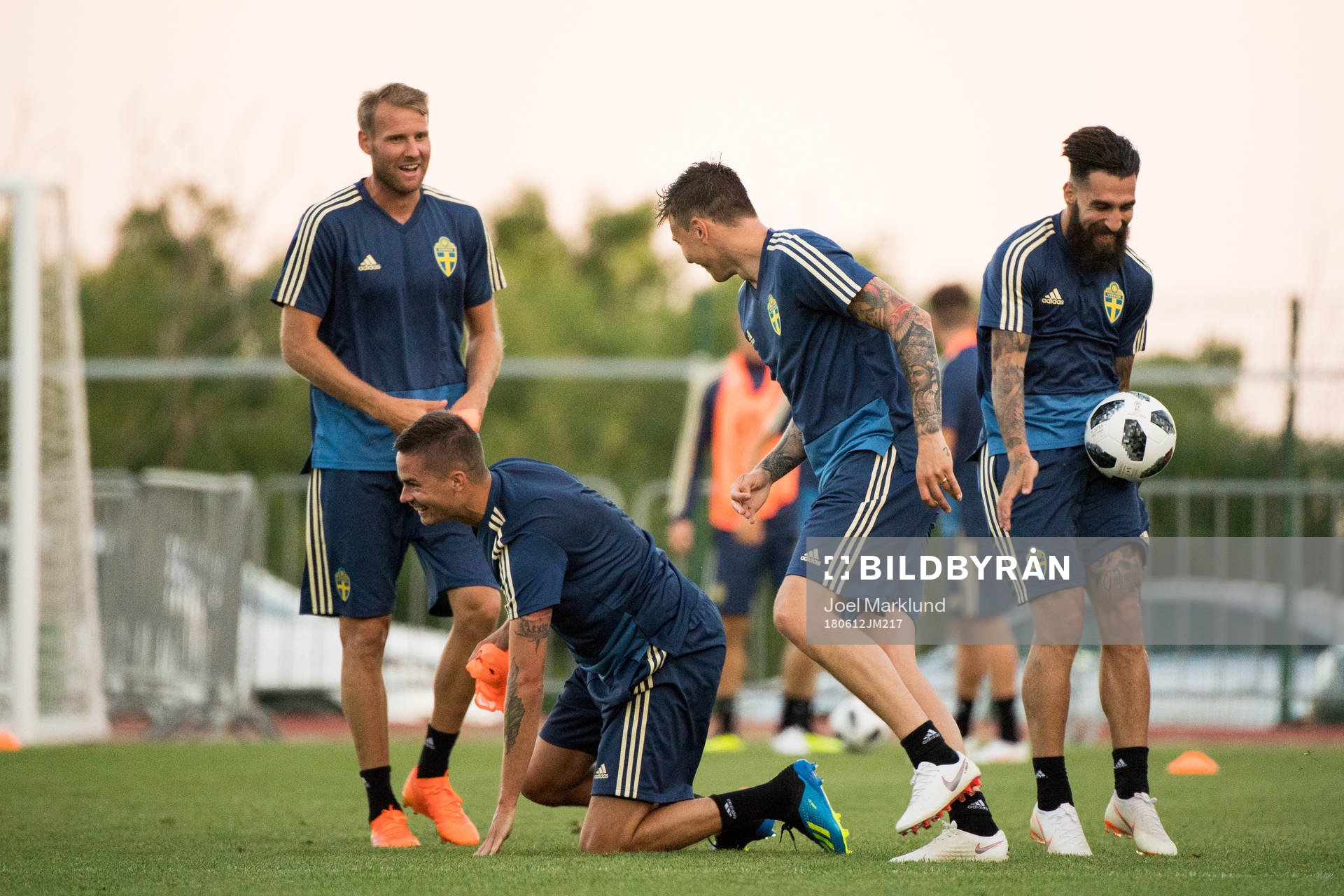 Ola Toivonen, Mikael Lustig, Jimmy Durmaz and Victor