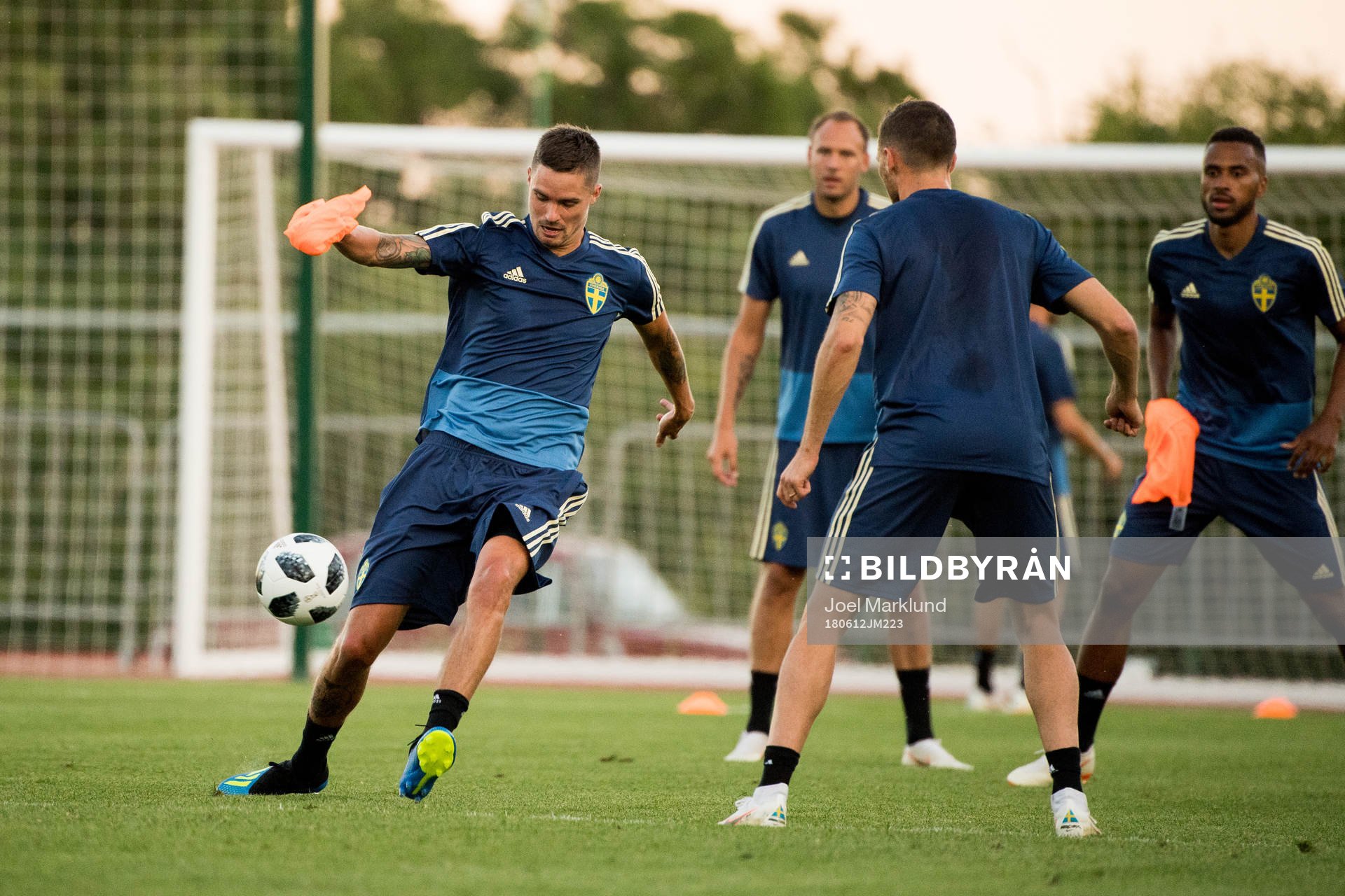 Mikael Lustig of the Swedish national football team