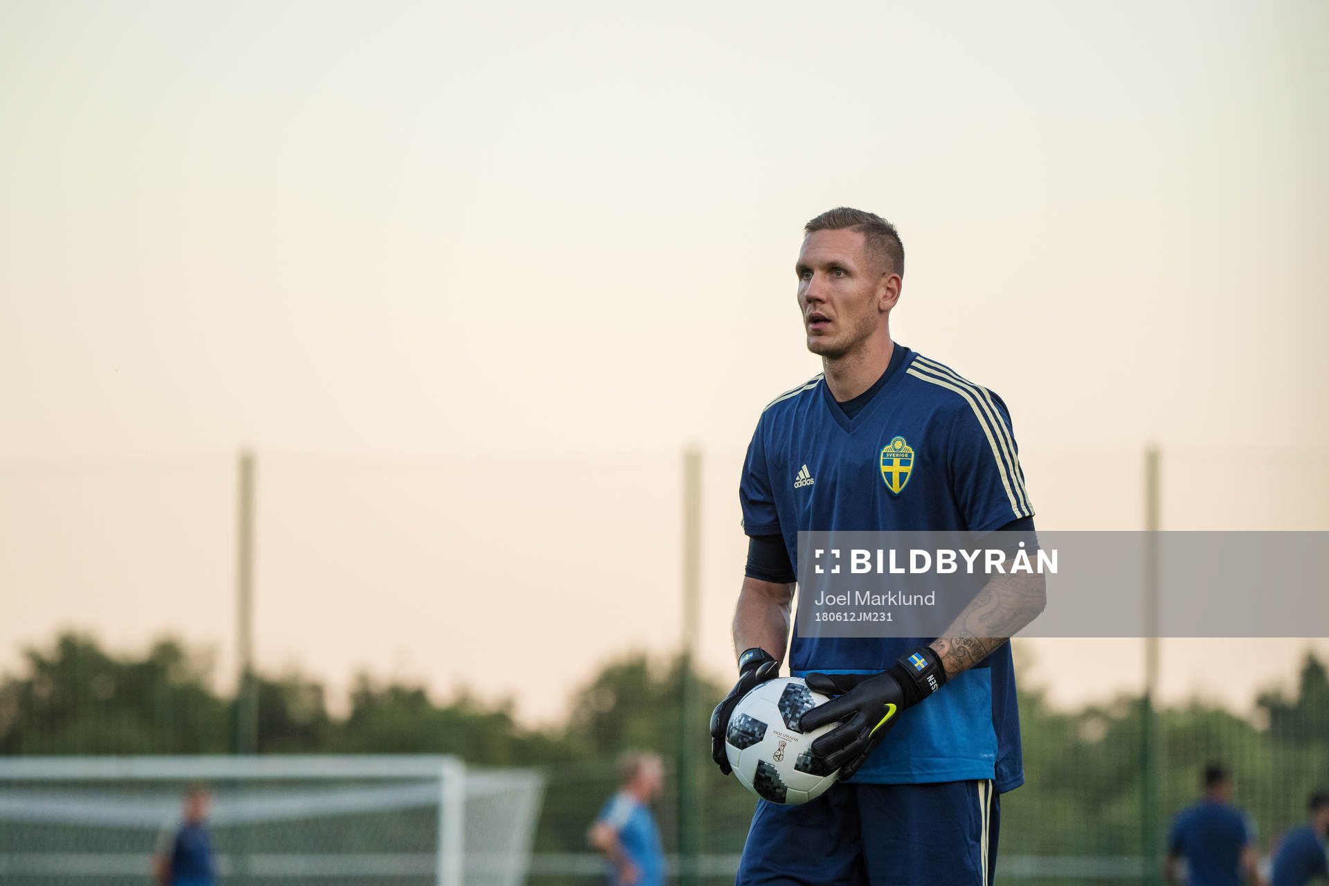 Goalkeeper Robin Olsen of the Swedish national football team