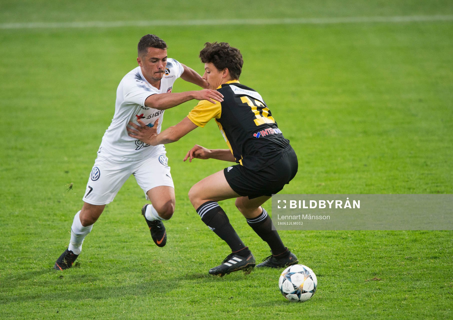 IFK Hässleholms Isak Orajärvi i matchen i DM mellan IFK Hässleholm och FC Rosengård i Hässleholm 12 juni 2018.  