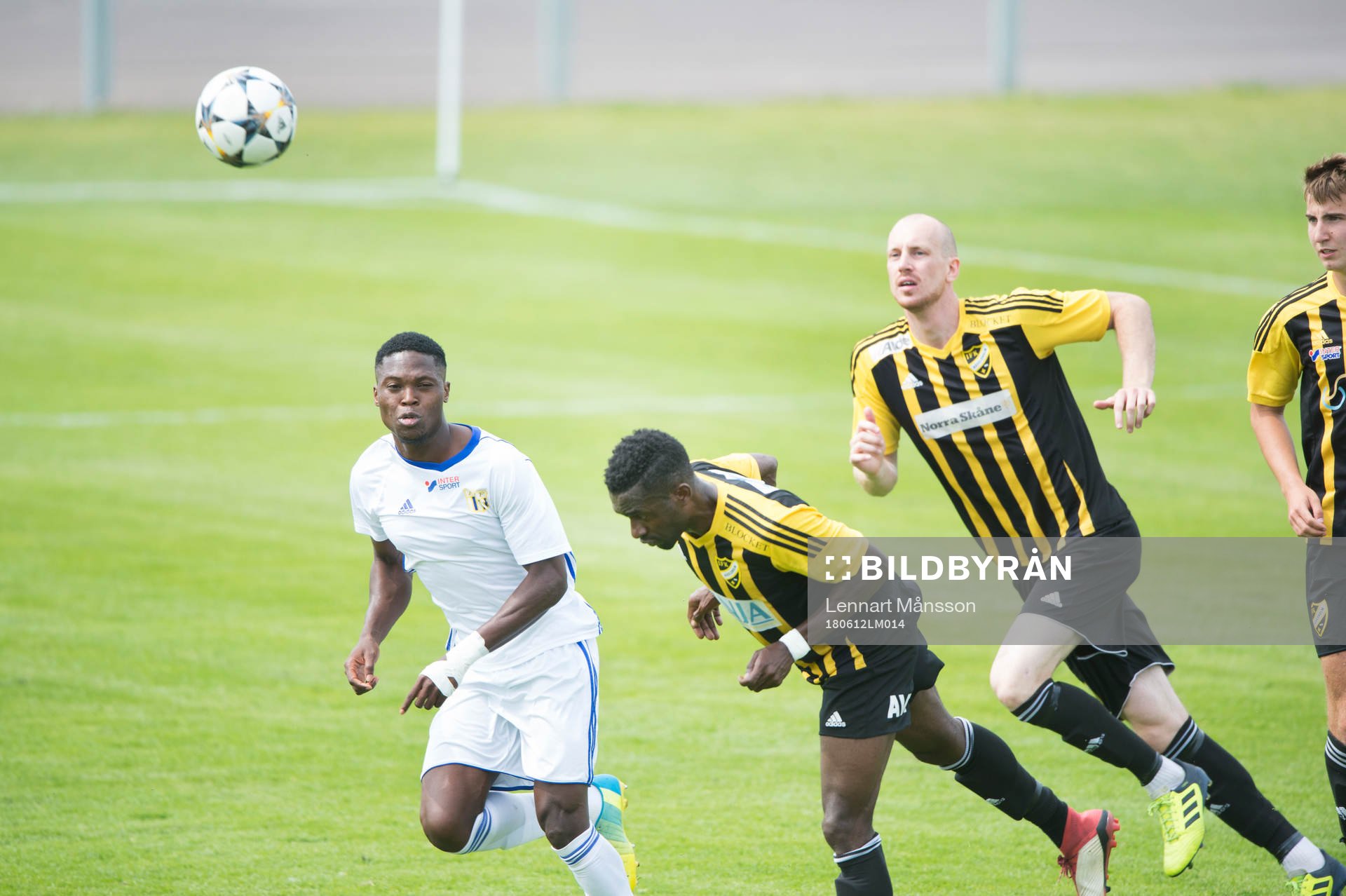 IFK Hässleholms Abelto Ikose i matchen i division 2 mellan