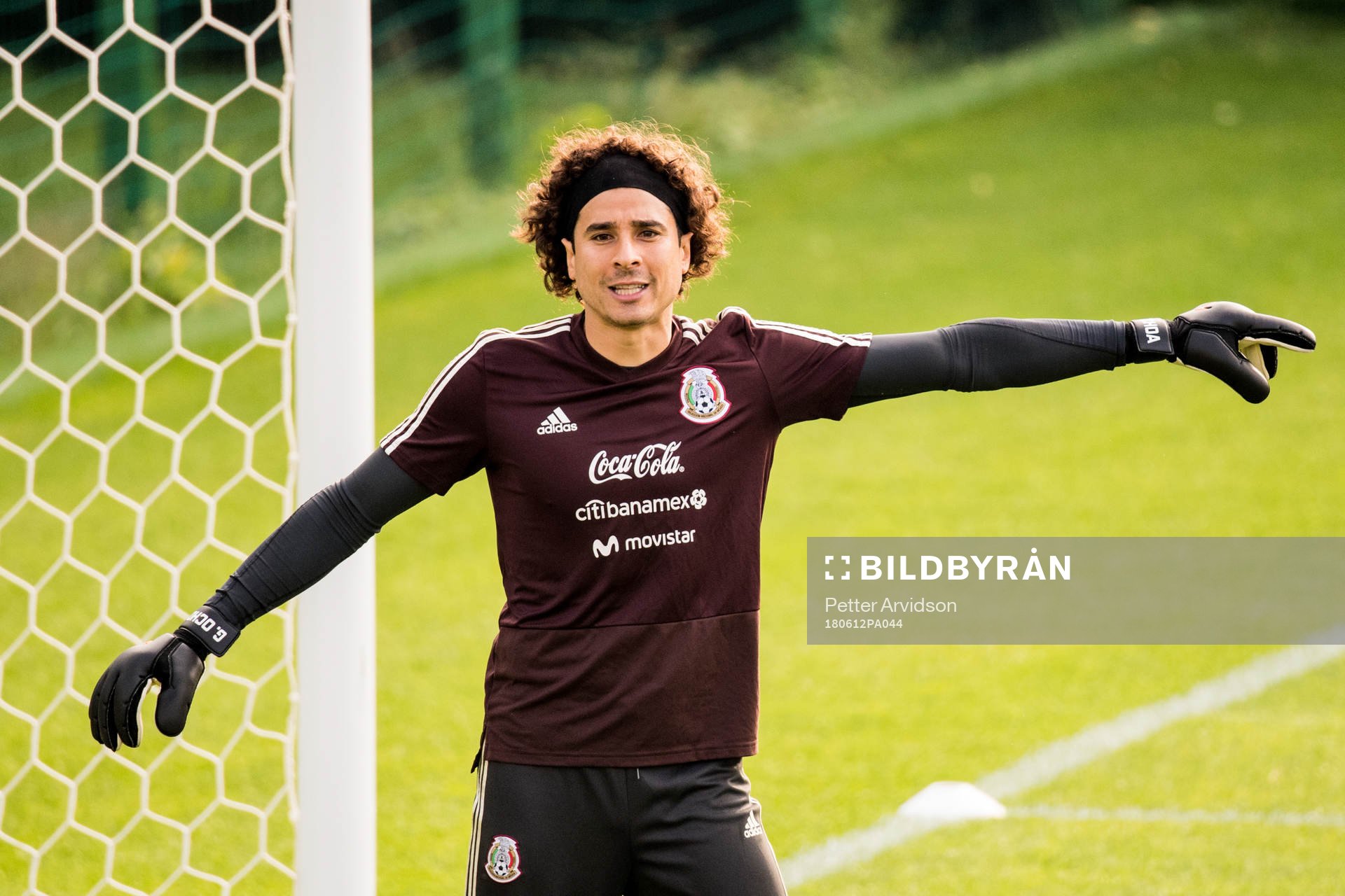 Goalkeeper Guillermo Ochoa of Mexico