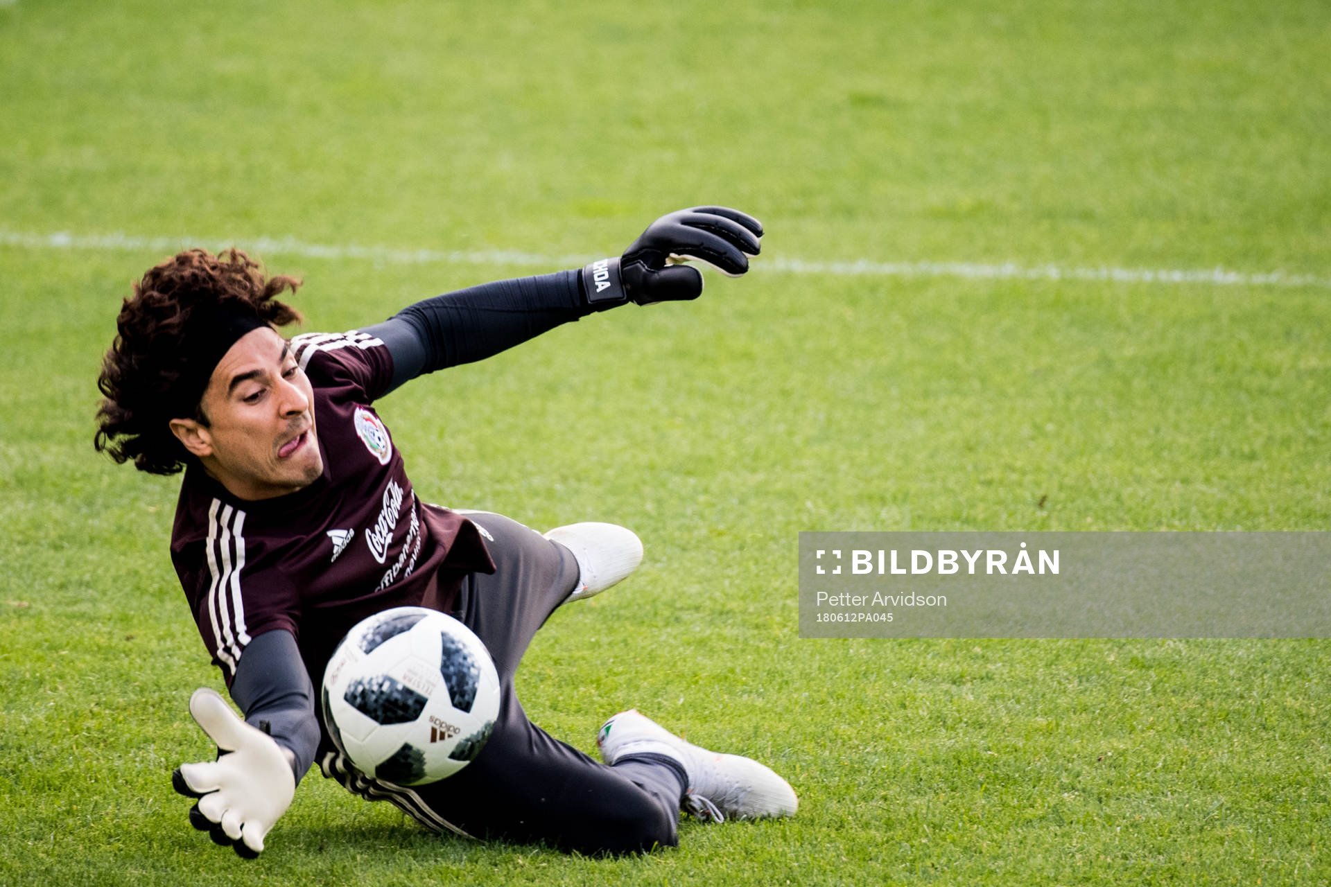 Goalkeeper Guillermo Ochoa of Mexico