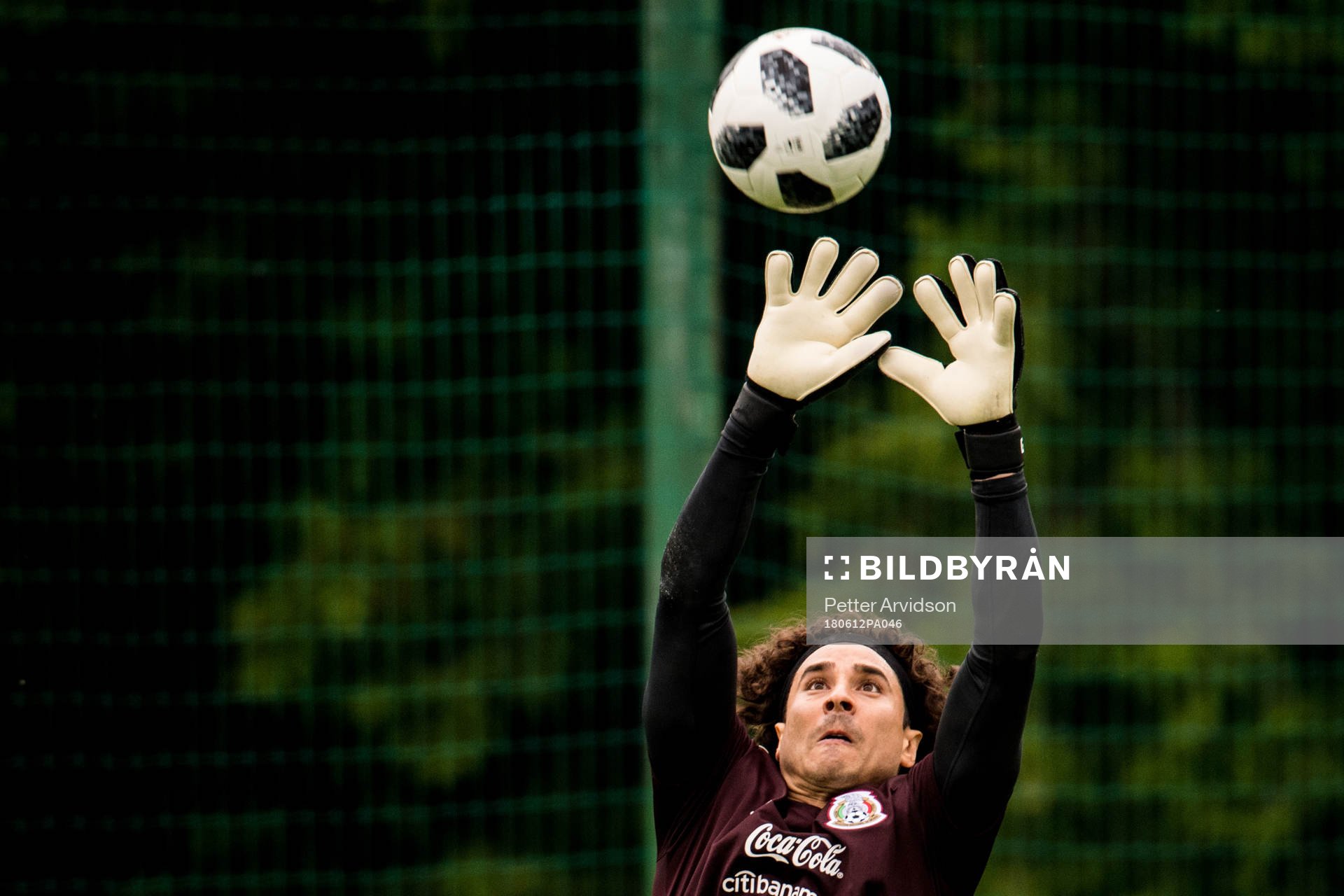 Goalkeeper Guillermo Ochoa of Mexico
