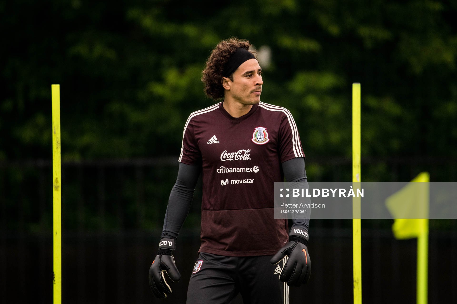Goalkeeper Guillermo Ochoa of Mexico