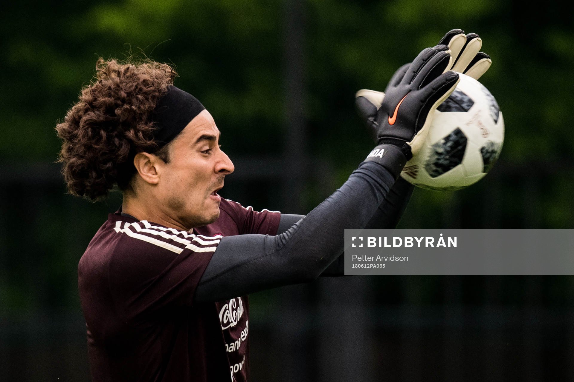 Goalkeeper Guillermo Ochoa of Mexico