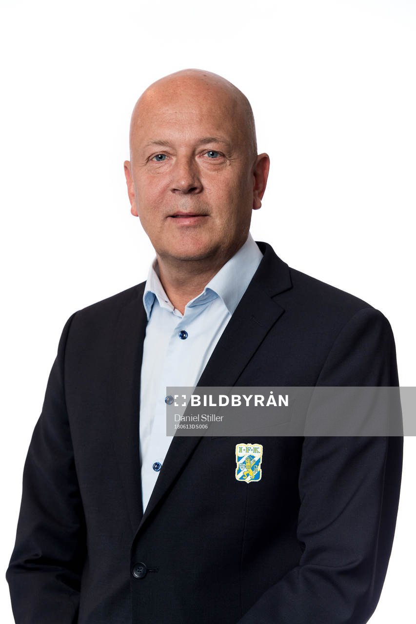 Mats Ahdrian, vice ordförande i IFK Göteborgs styrelse, poserar för ett porträtt den 13 juni 2018 i Göteborg.