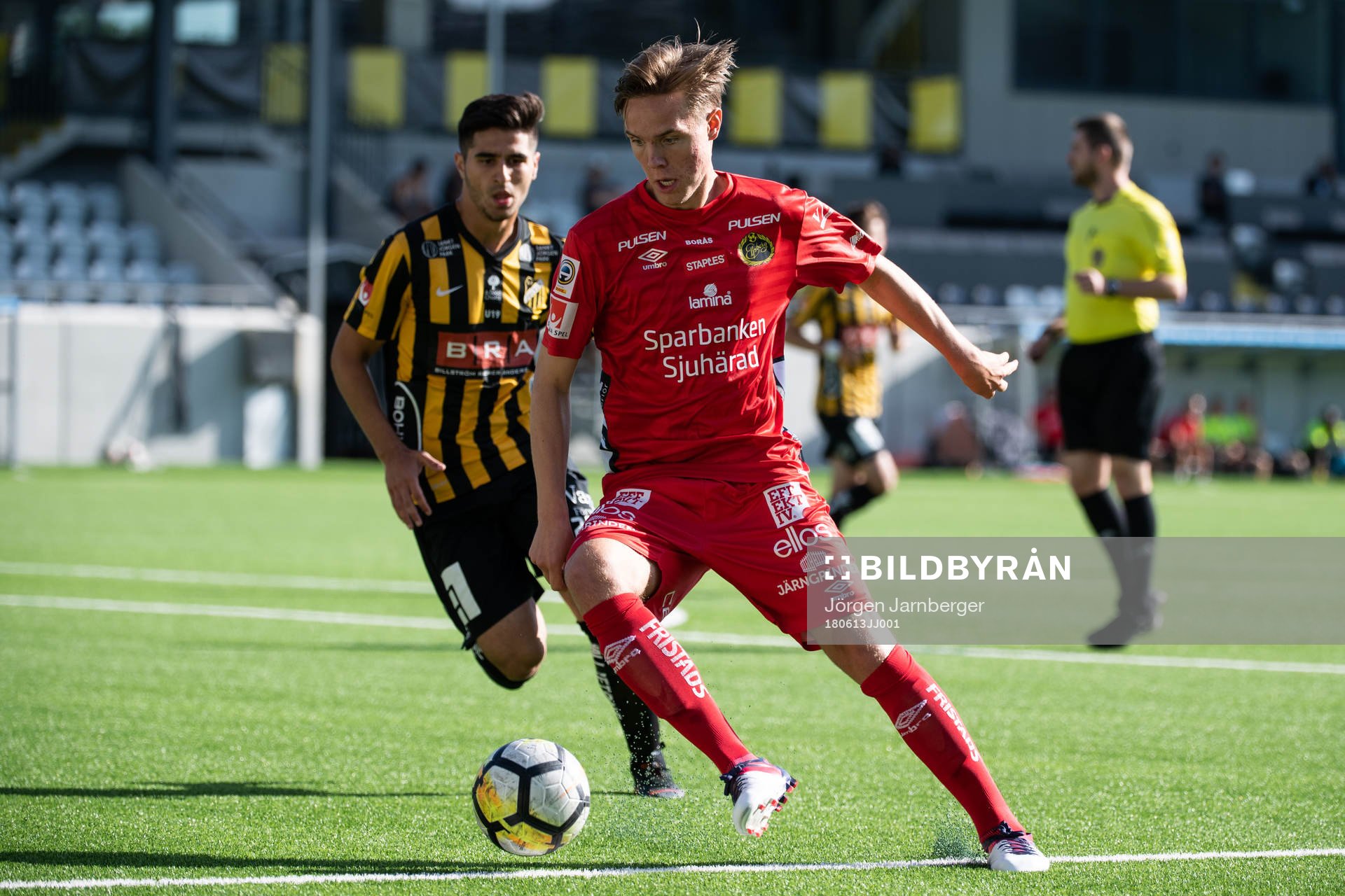 Elfsborgs Marcus Ejerblad under fotbollsmatchen i U19 Allsvenskan mellan Häcken och Elfsborg  den 13 juni 2018 i Göteborg.