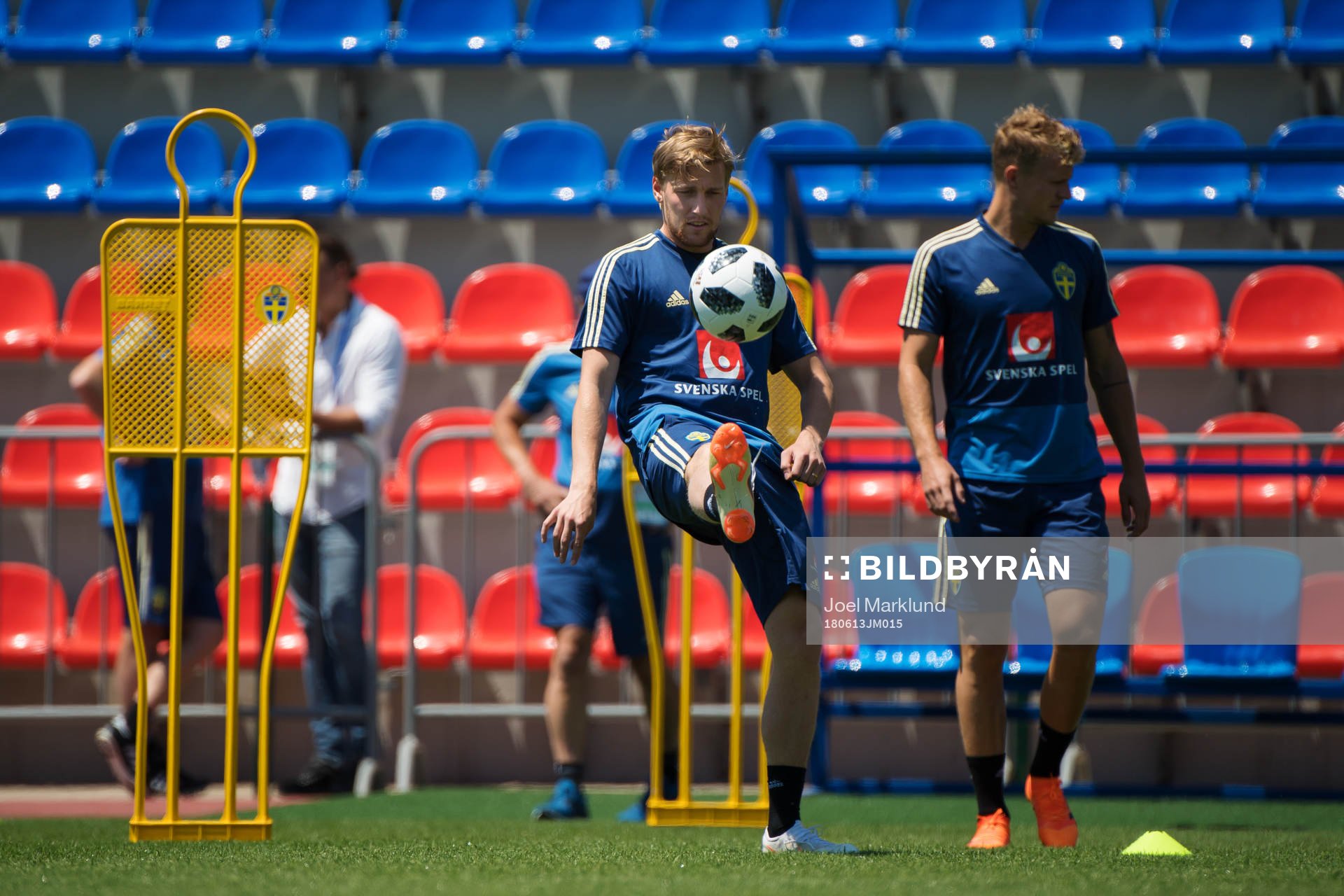 Emil Forsberg of the Swedish national football team at a