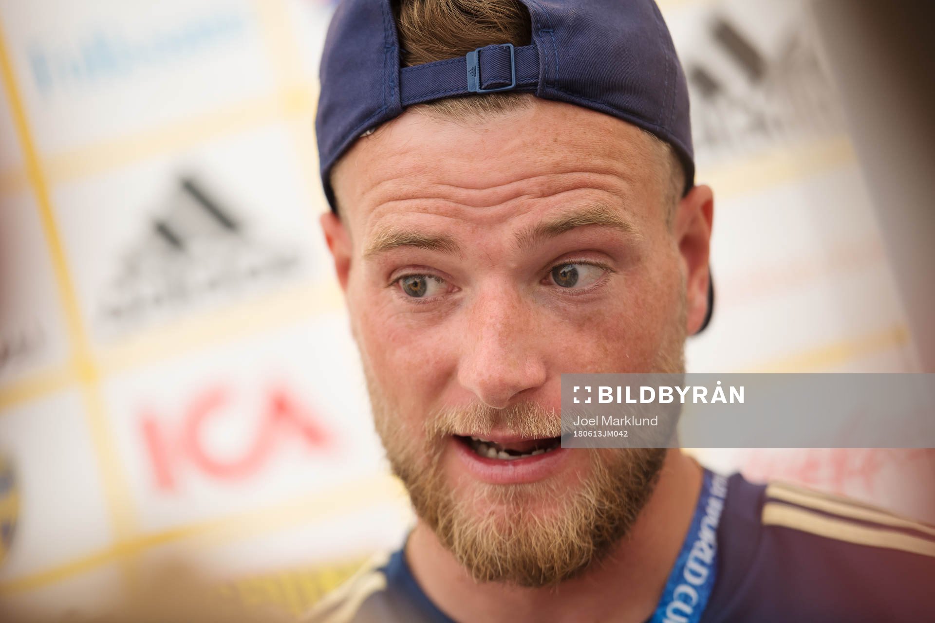 John Guidetti of the Swedish national football team