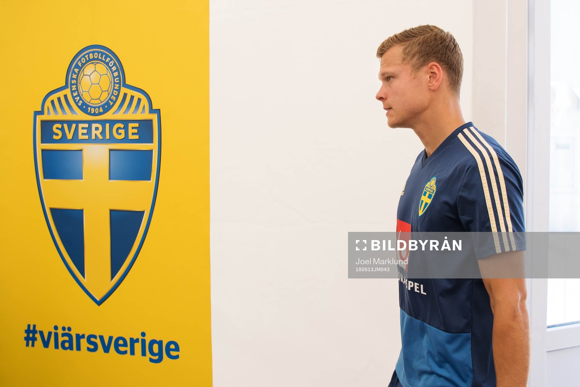 Viktor Claesson of the Swedish national football team