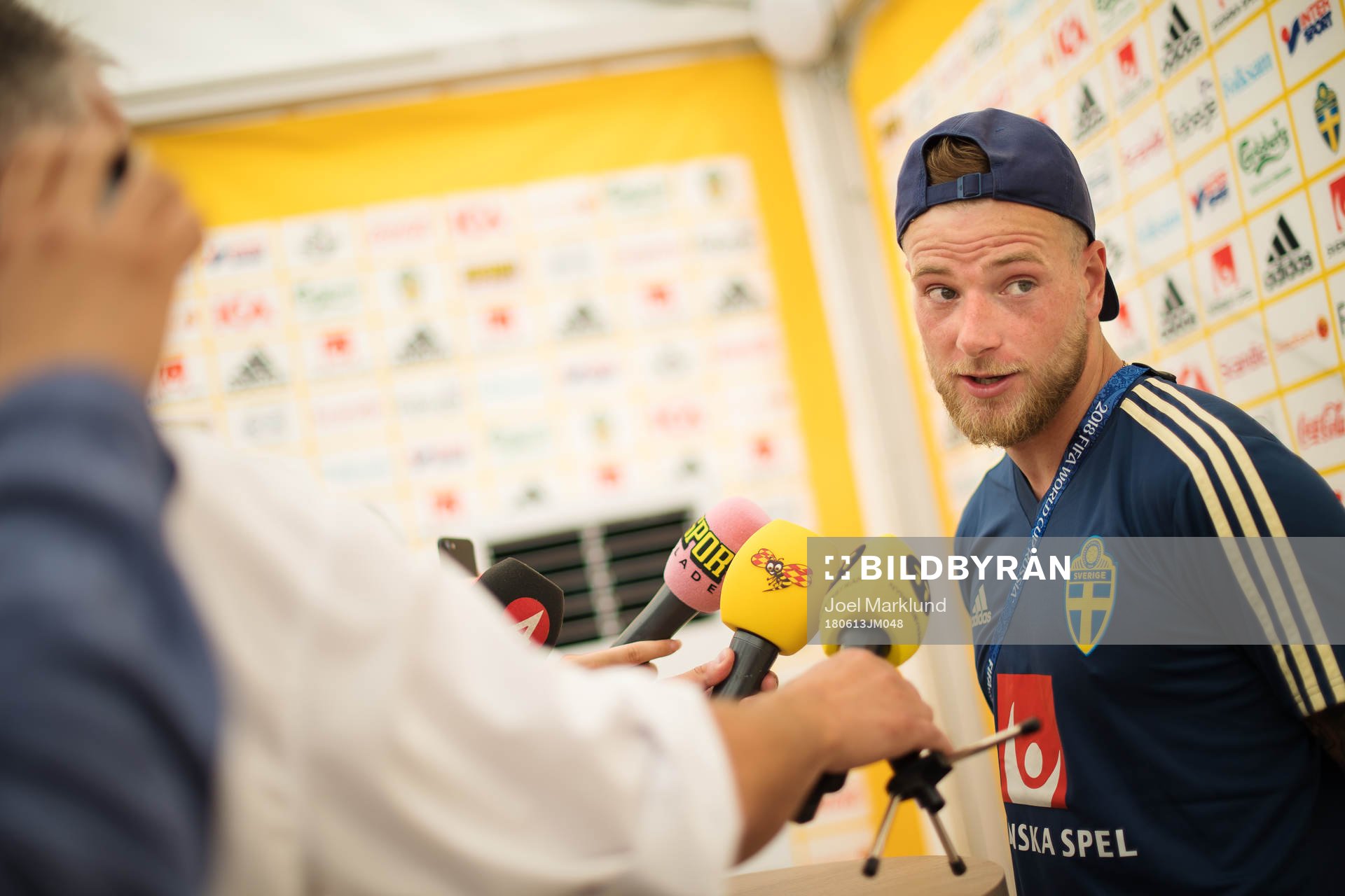 John Guidetti of the Swedish national football team is