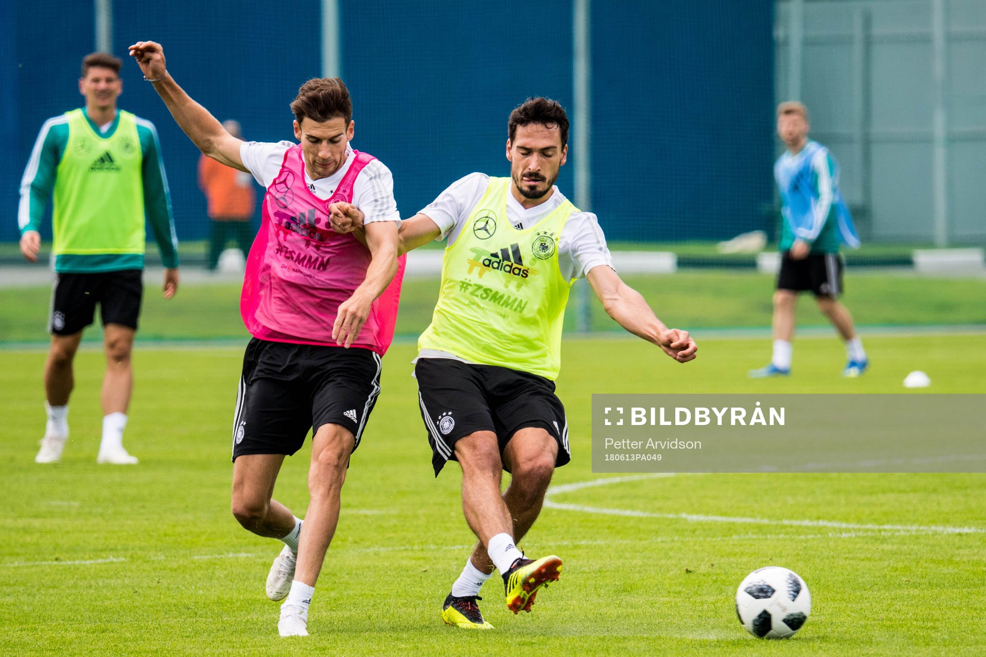 Mats Hummels (right) of Germany