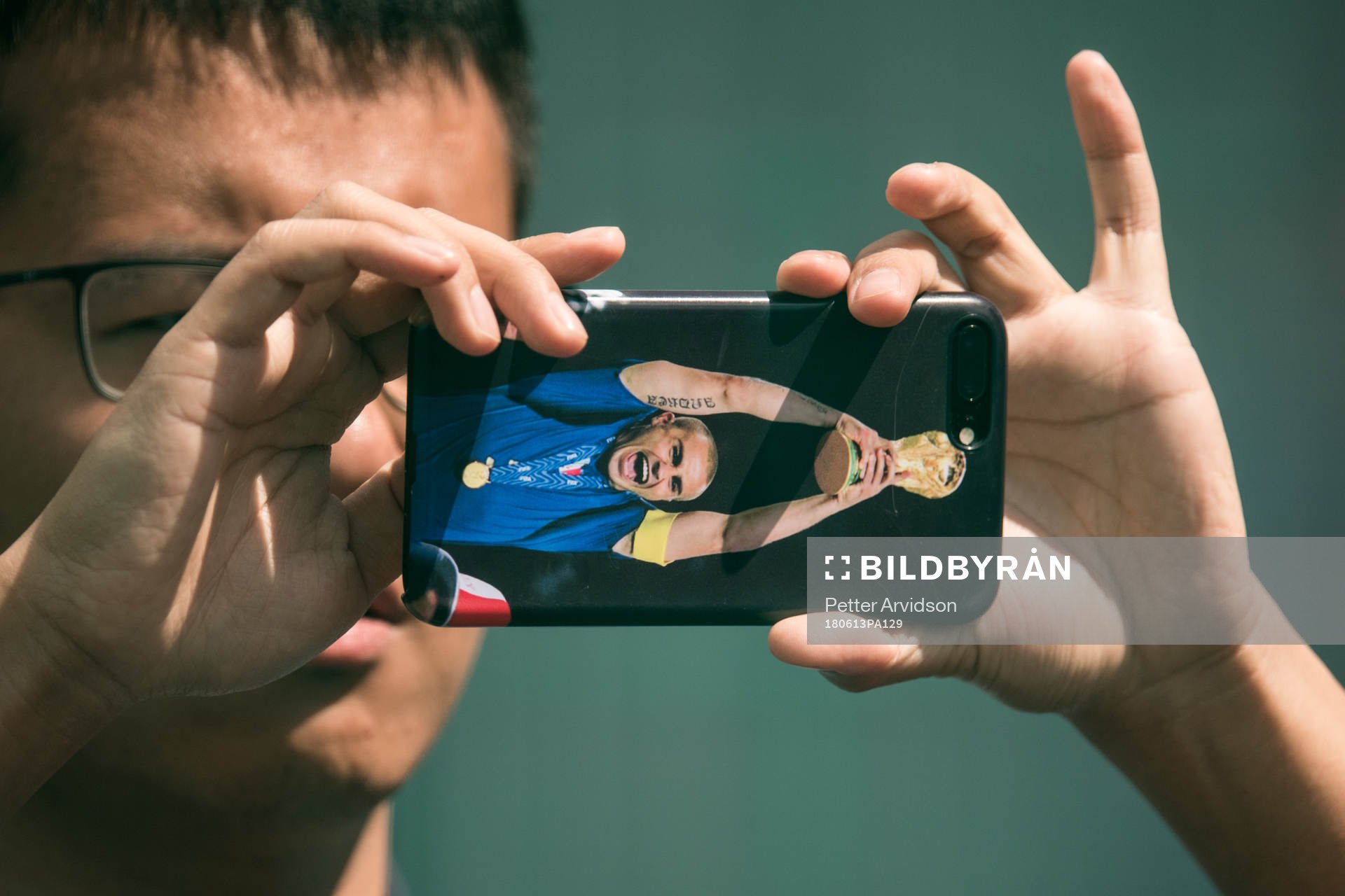 A Phone shell with a picture of Fabio Cannavaro of Italy
