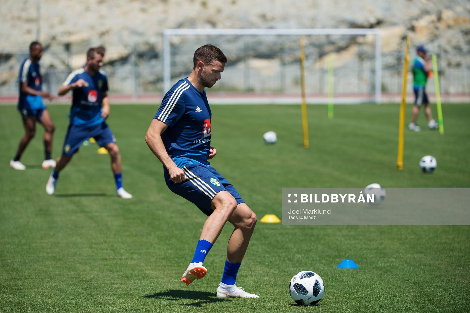 Marcus Berg of the Swedish national football team at a