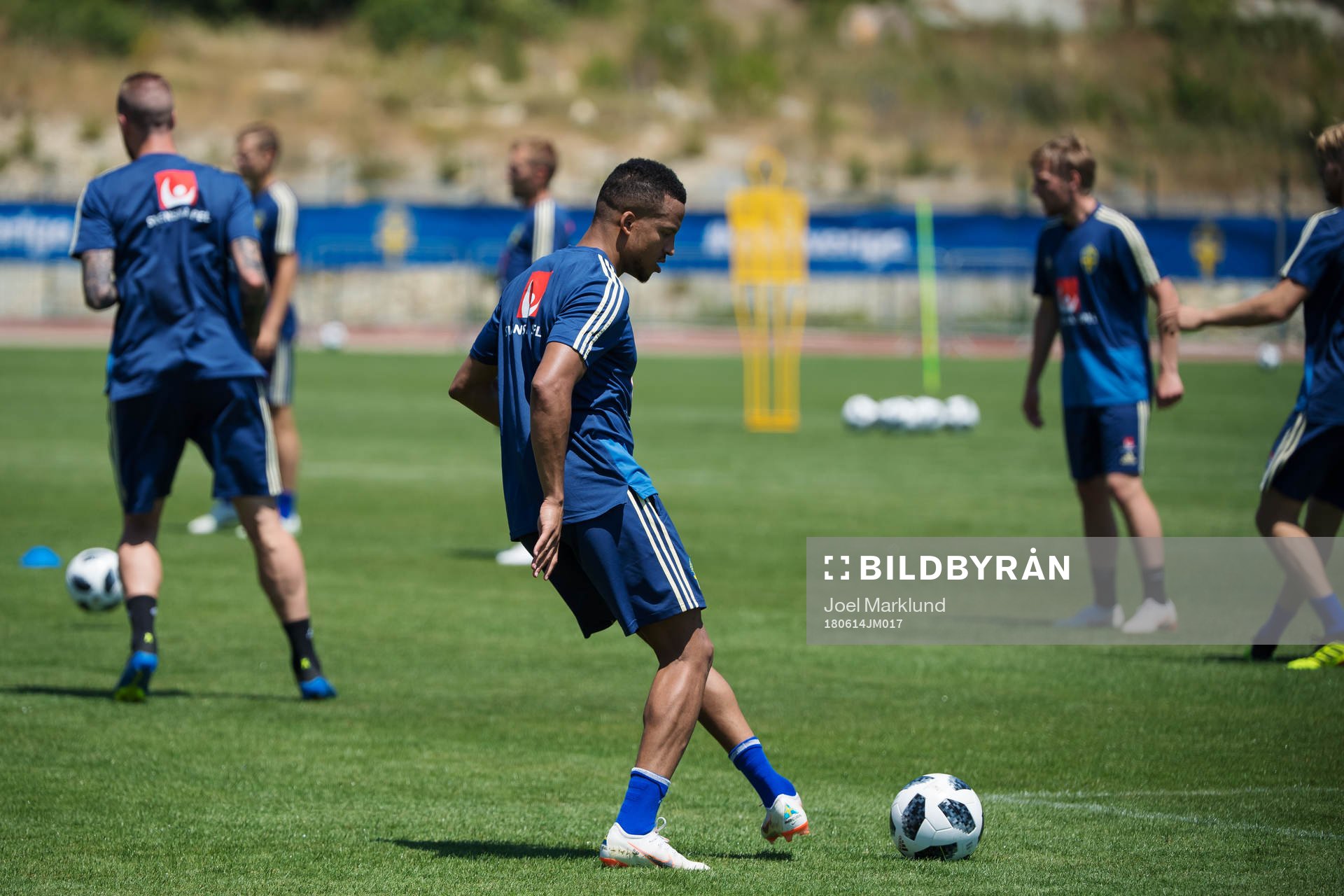 Martin Olsson of the Swedish national football team at a