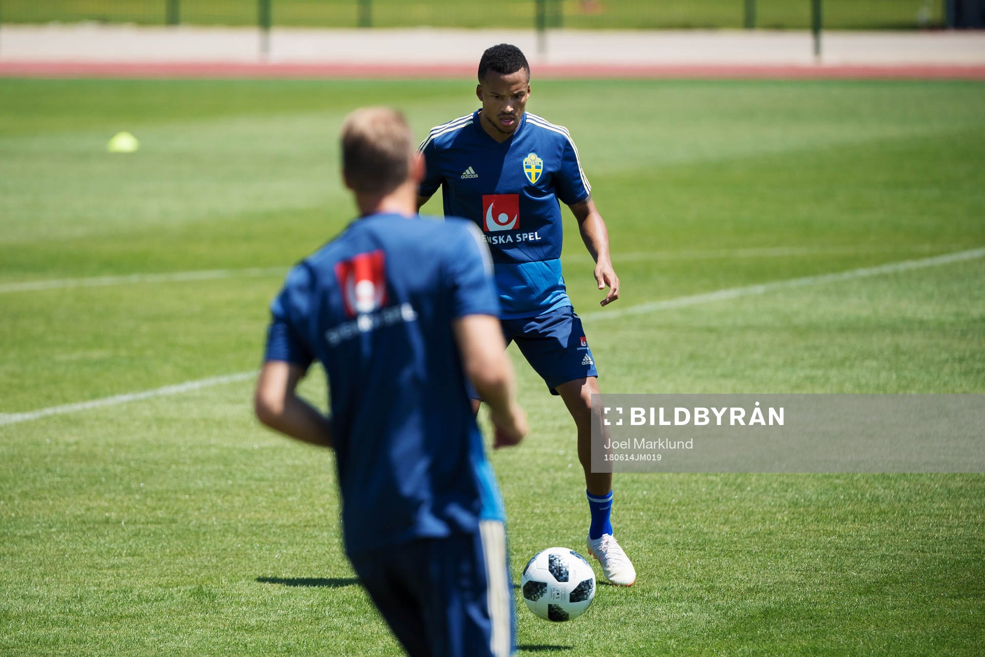 Martin Olsson of the Swedish national football team at a