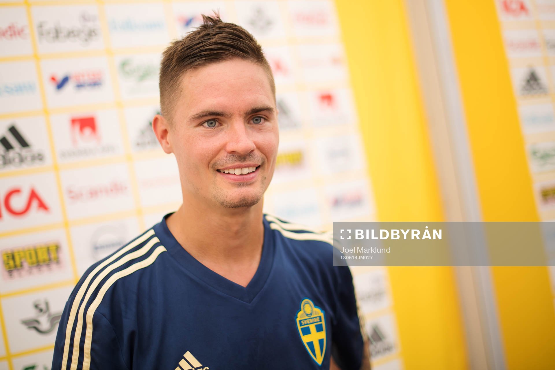 Mikael Lustig of the Swedish national football team