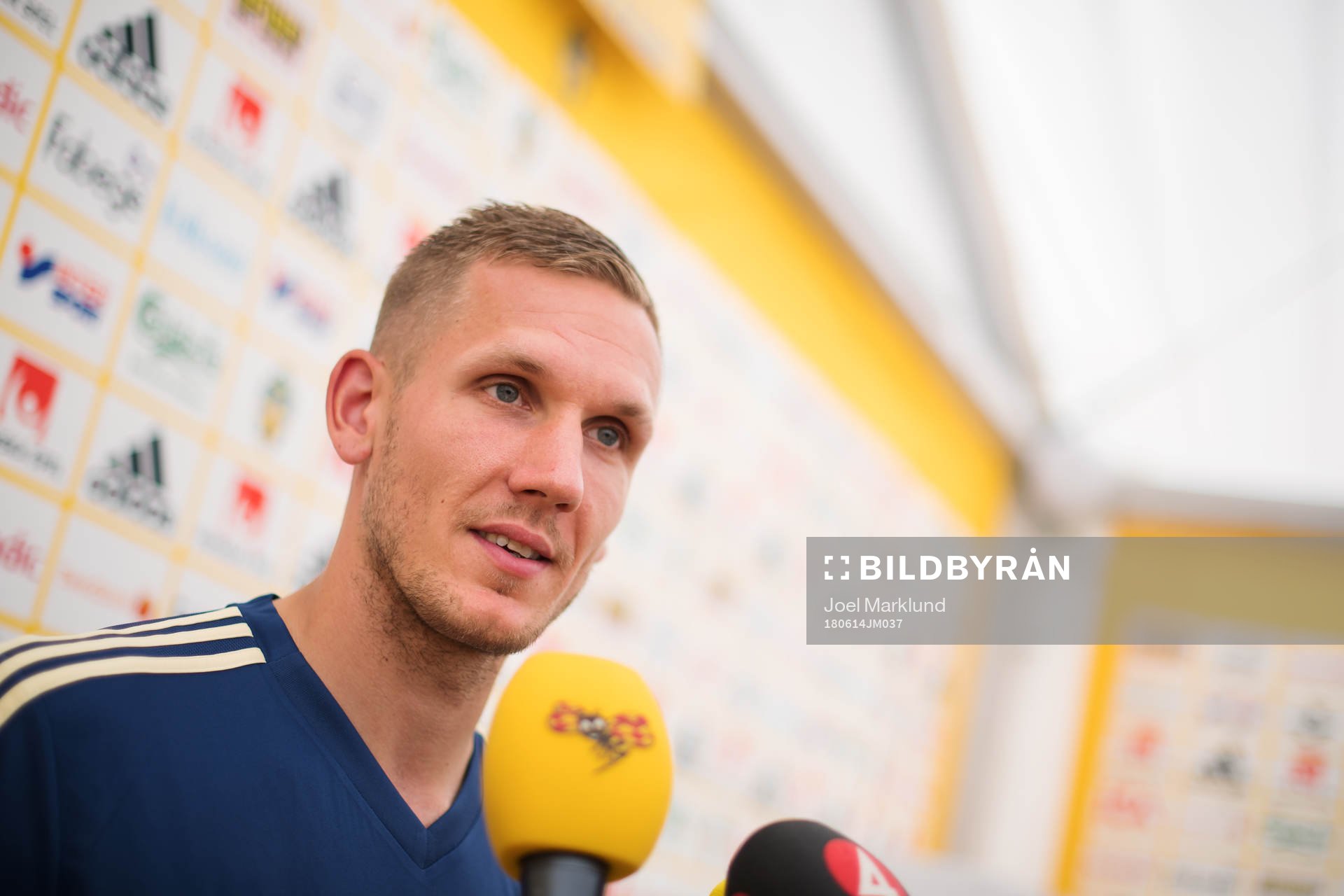 Goalkeeper Robin Olsen of the Swedish national football