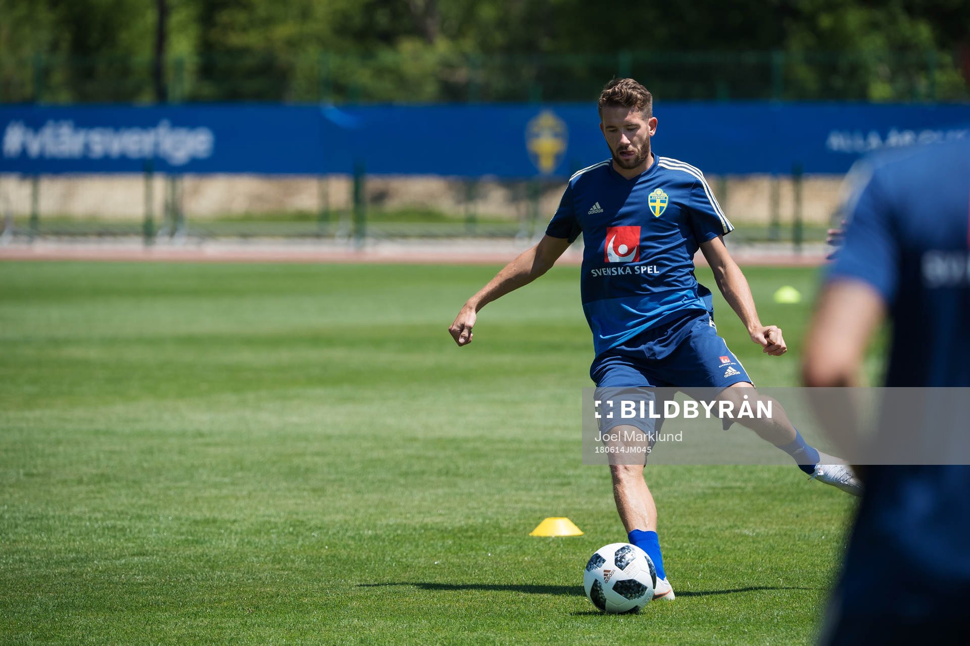 Marcus Rohdén of the Swedish national football team at a