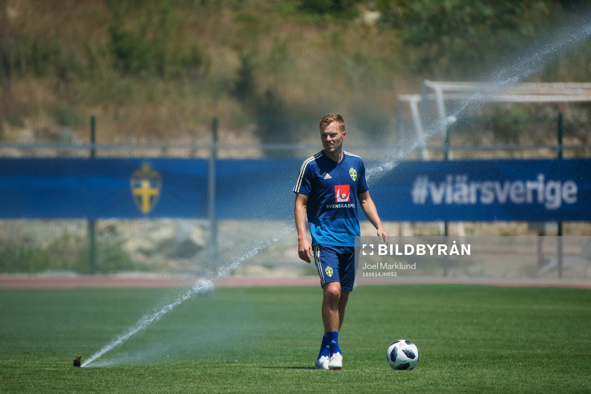 Sebastian Larsson of the Swedish national football team at