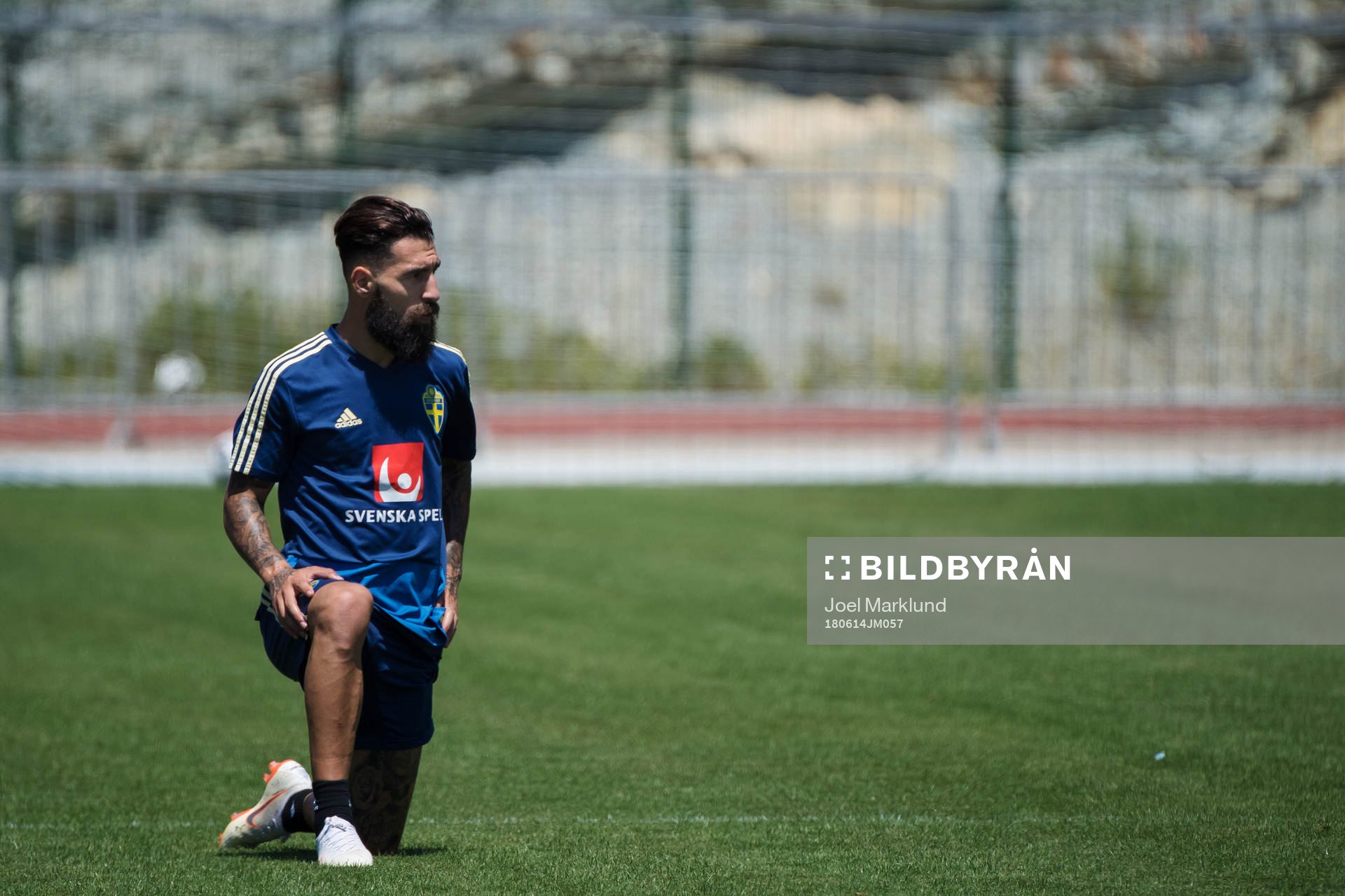 Jimmy Durmaz of the Swedish national football team at a