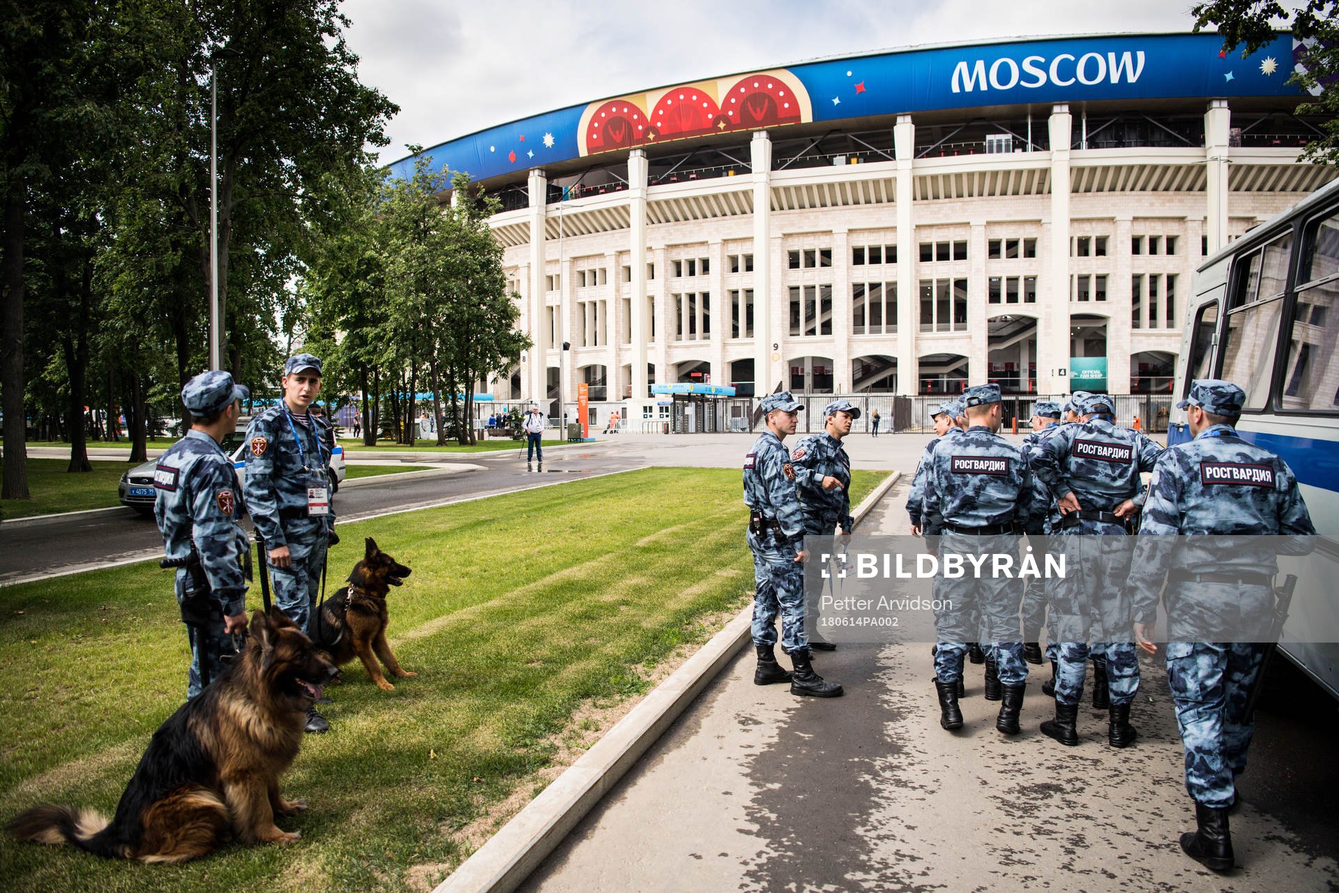Military outside Luzhniki Stadium prior the FIFA World Cup