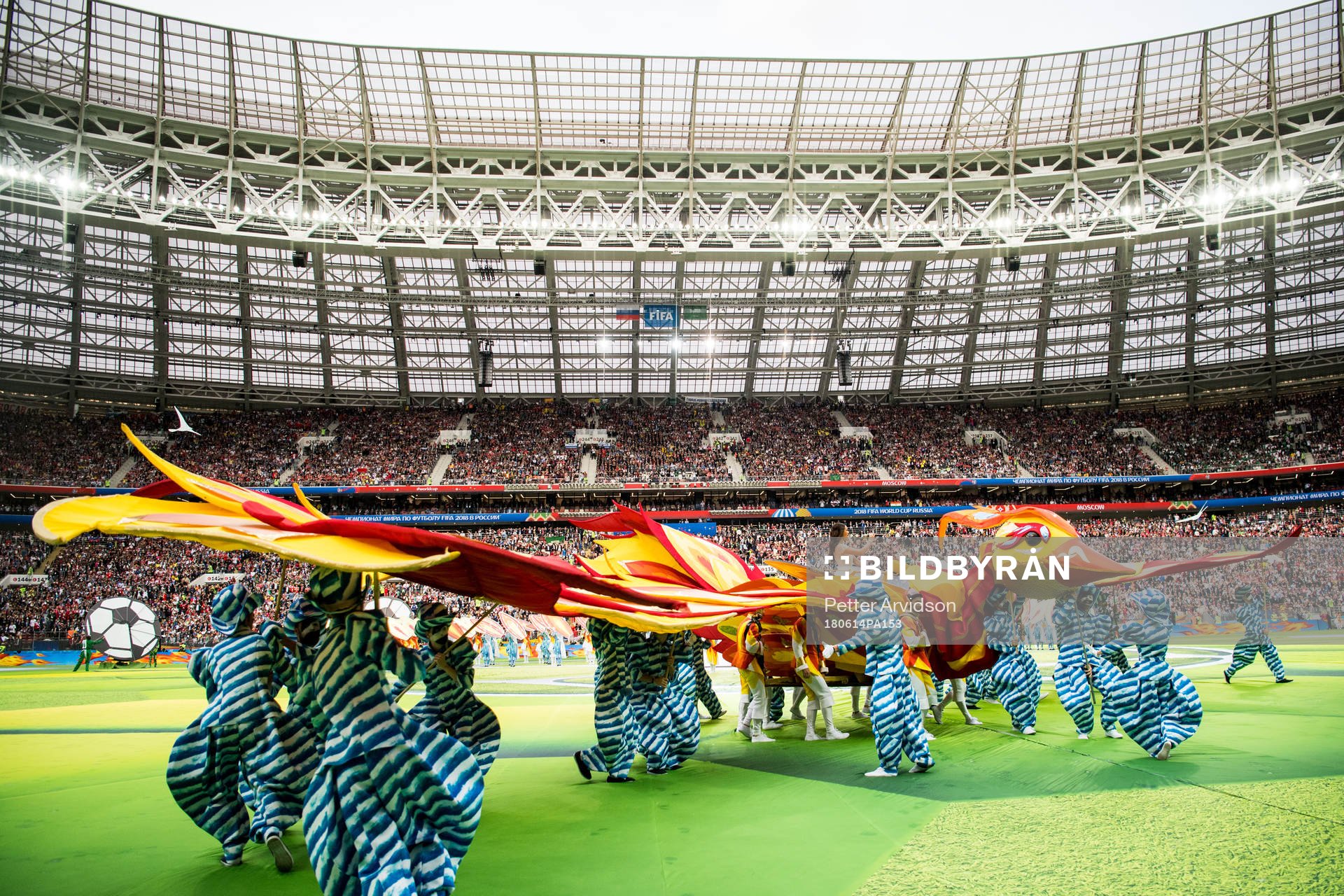 Opening ceremony prior the FIFA World Cup group stage match