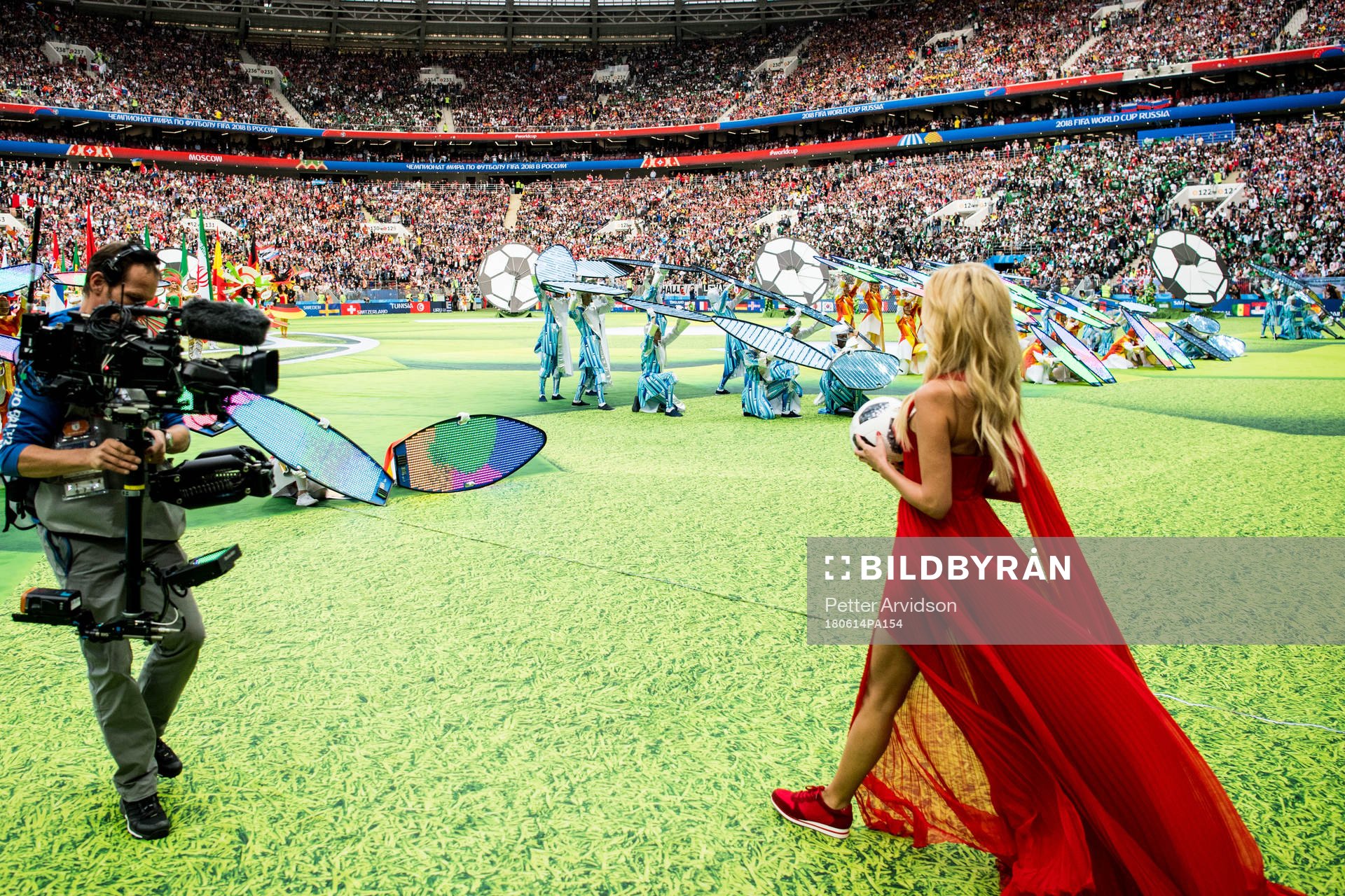 Victoria Lopyreva Ambassador of The World Cup Russia walks