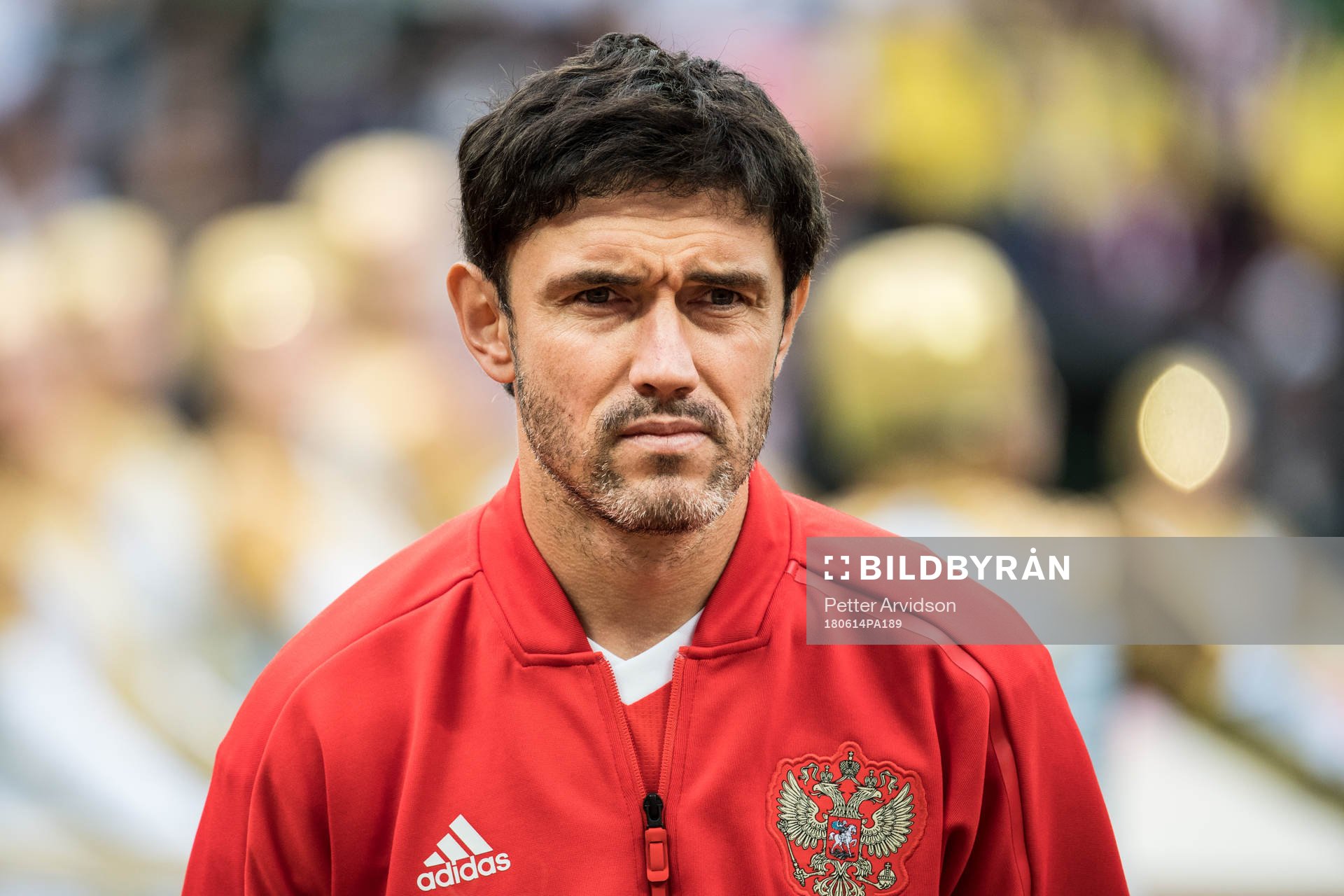 Yury Zhirkov of Russia prior the FIFA World Cup group stage
